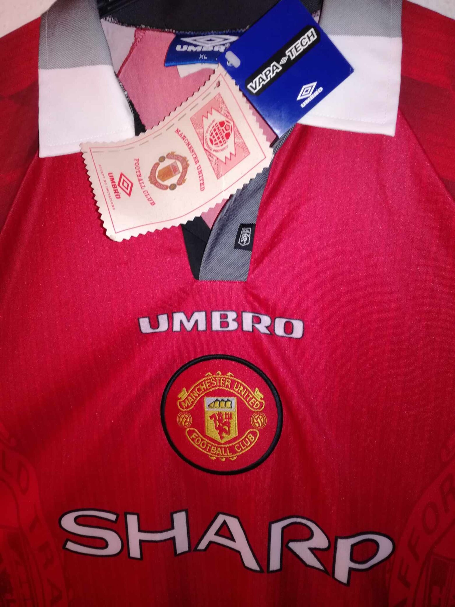 MANCHESTER UNITED 1996-1997 BNWT XL - 3