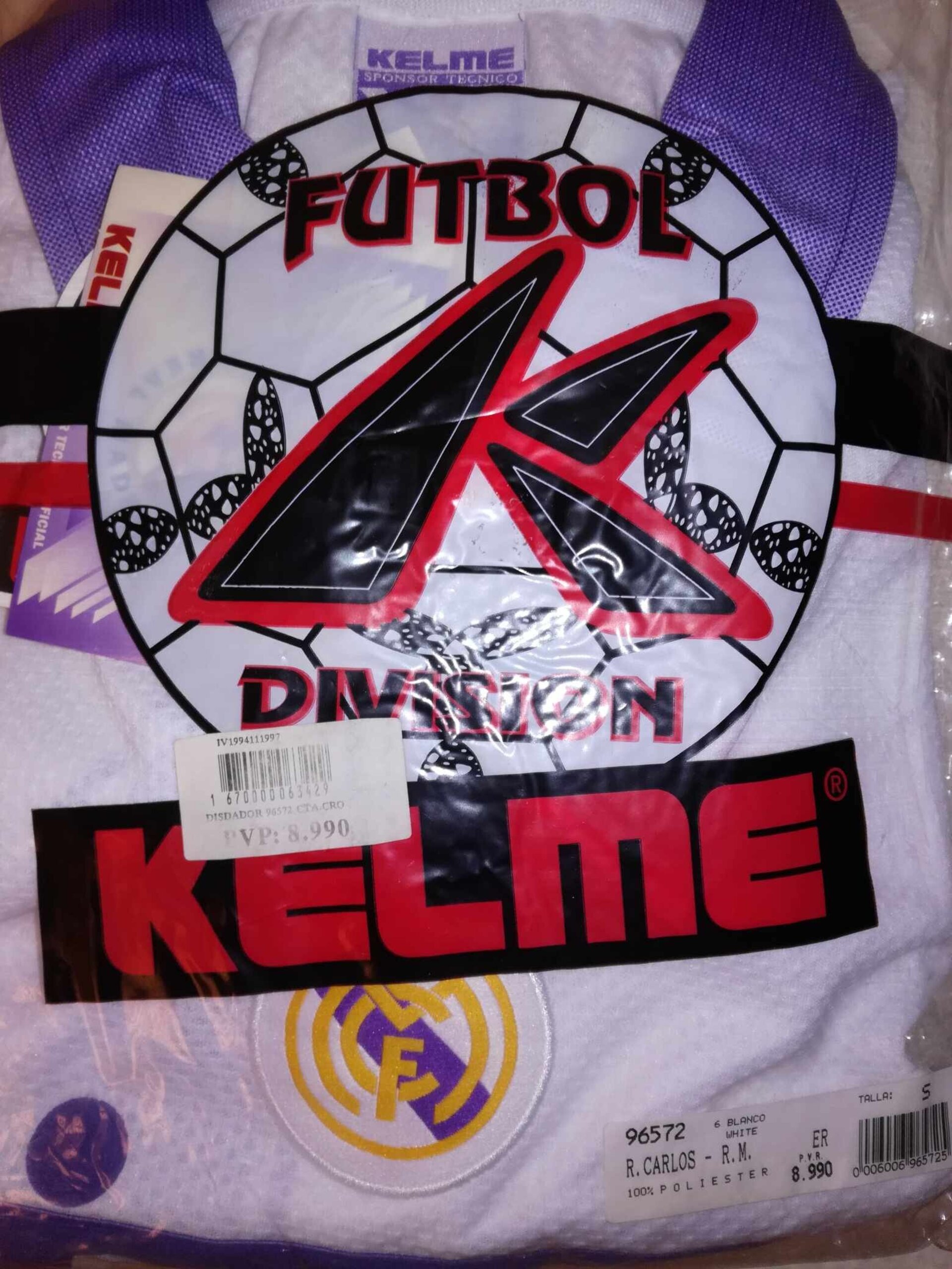 REAL MADRID 1997-1998 Roberto Carlos 3 BNWT S - 9