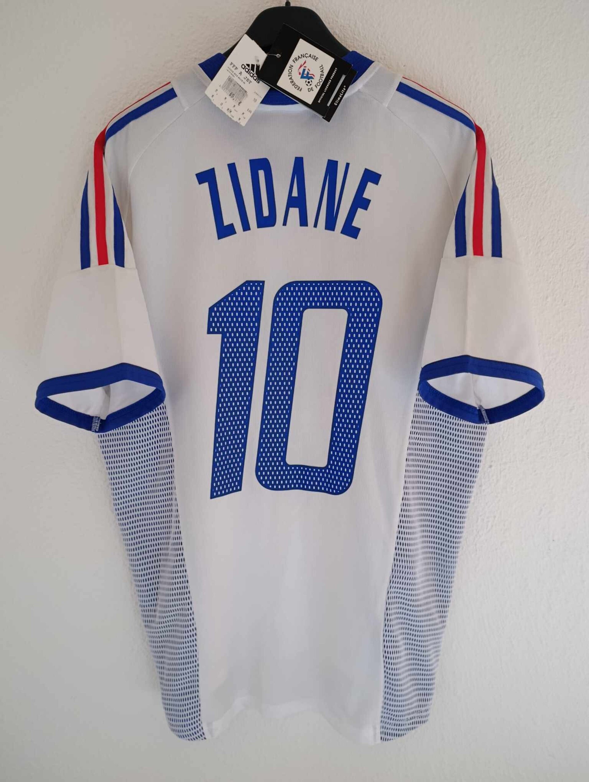 FRANCE 2002 World Cup away Zidane 10 BNWT M - 1