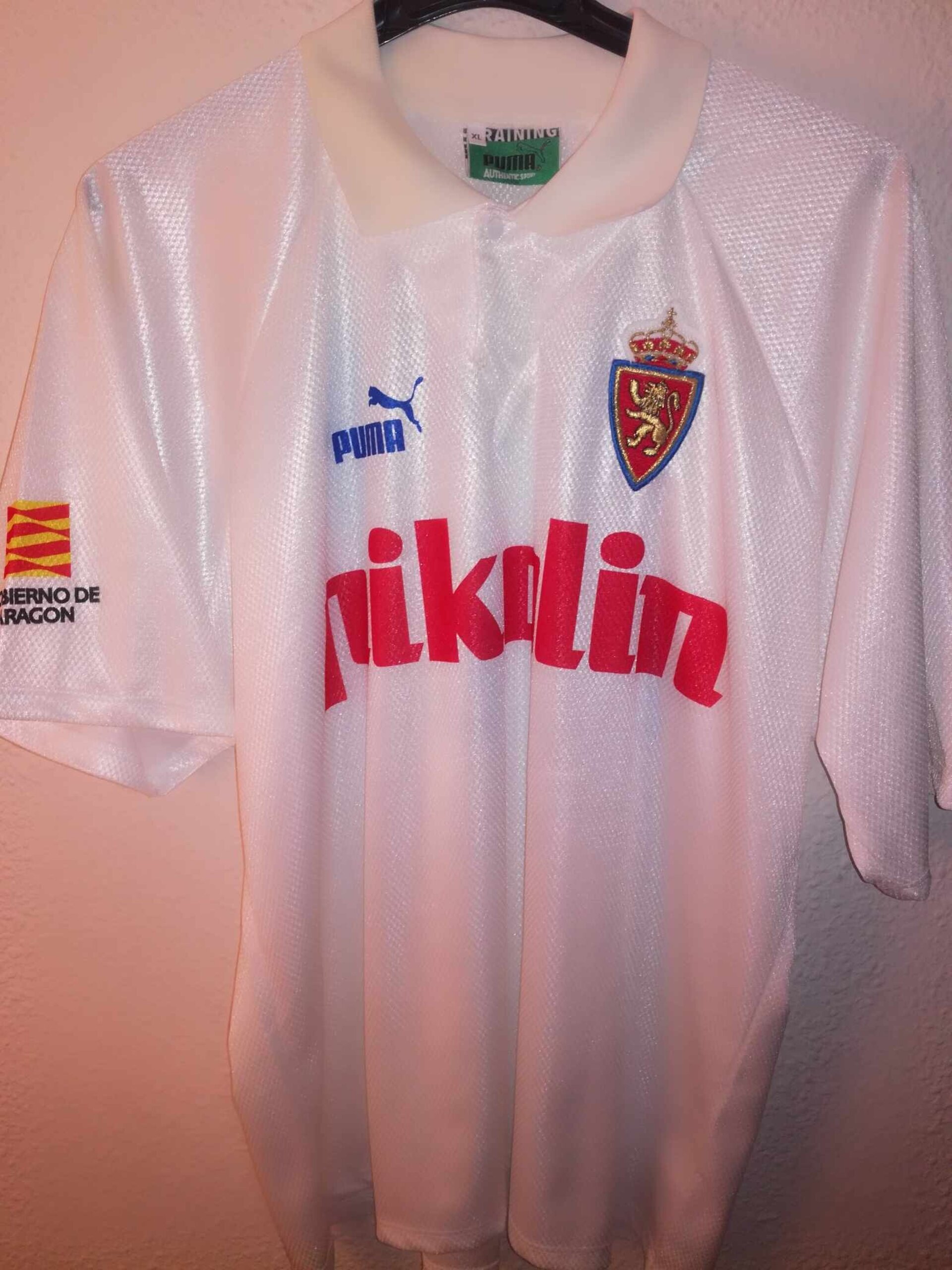 REAL ZARAGOZA 1994-1995 Cafu Match Worn XL - 2