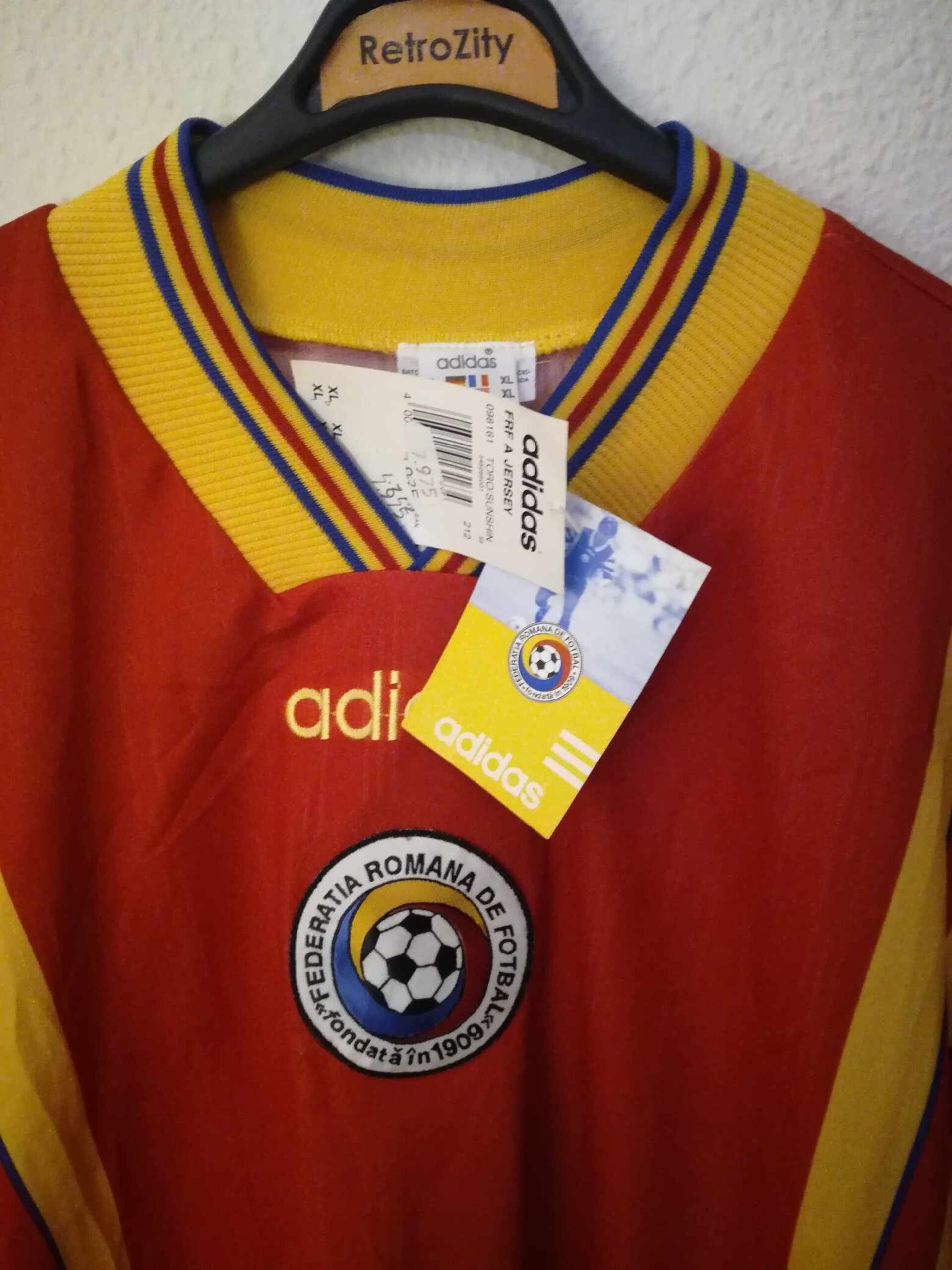 ROMANIA 1996 EURO BNWT away XL - 5