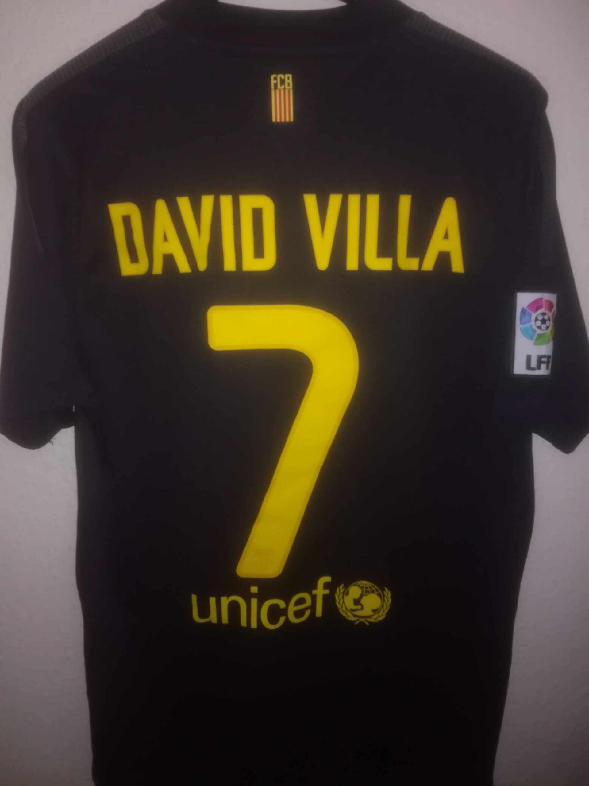 FC BARCELONA 2011-2012 away David Villa 7 M - 1