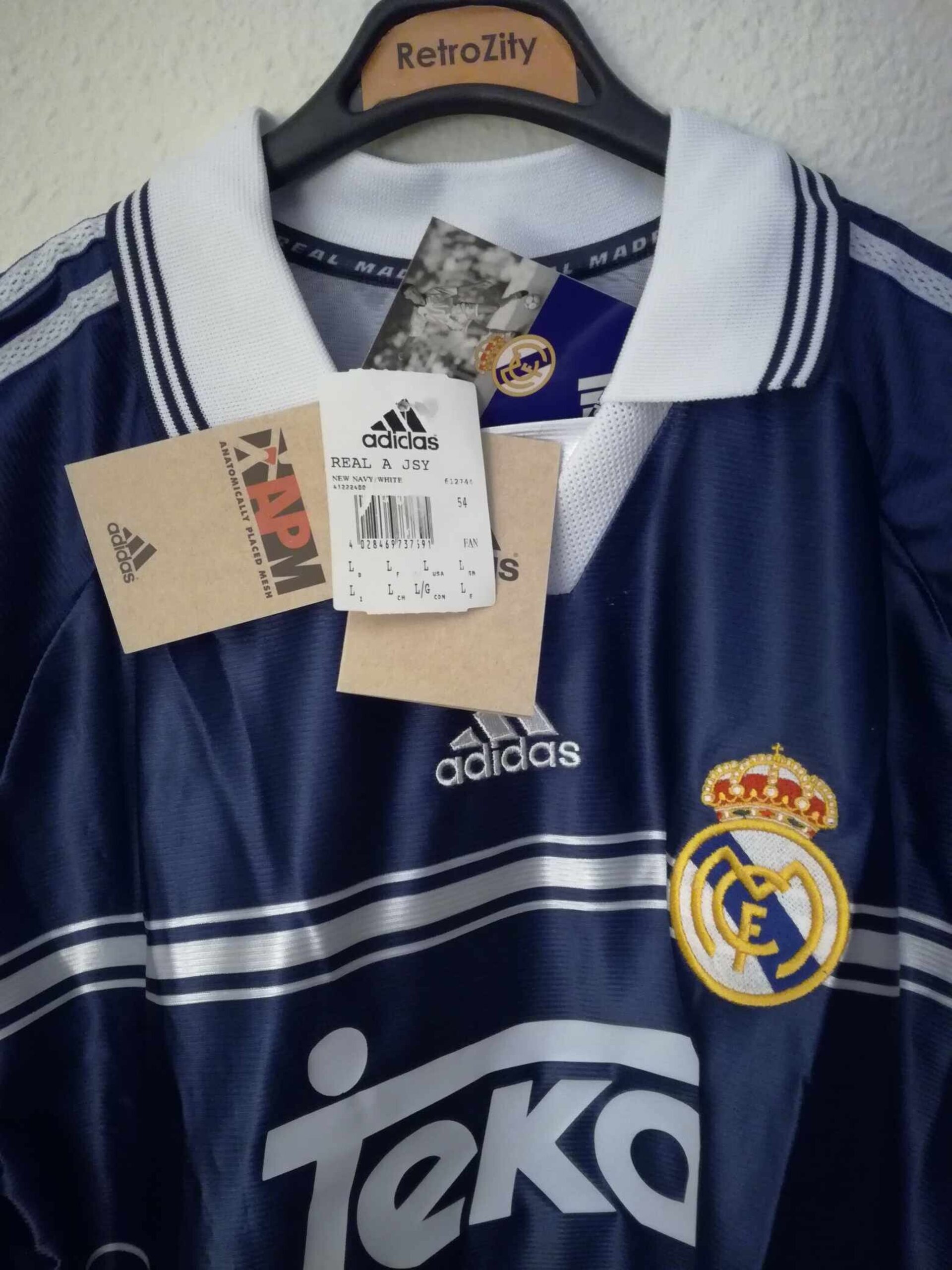 REAL MADRID 1998-1999 away BNWT L - 3