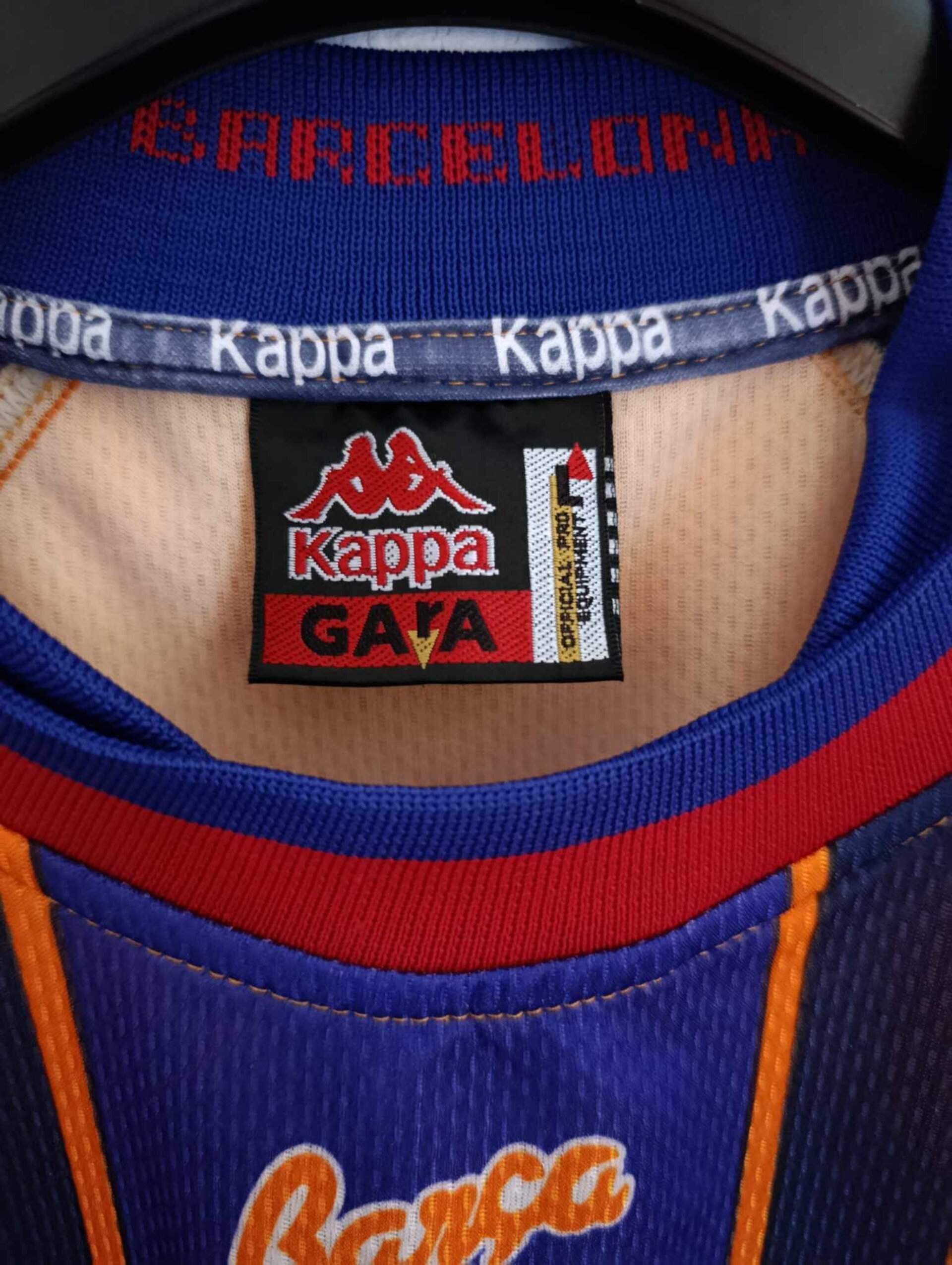 FC BARCELONA 1997-1998 away number 10 L - 2