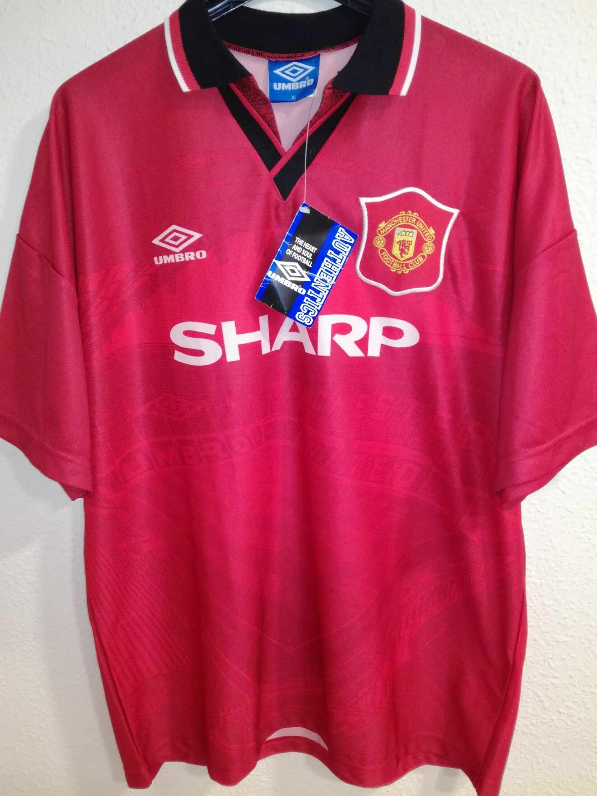 MANCHESTER UNITED 1994-1995 BNWT XL - 1