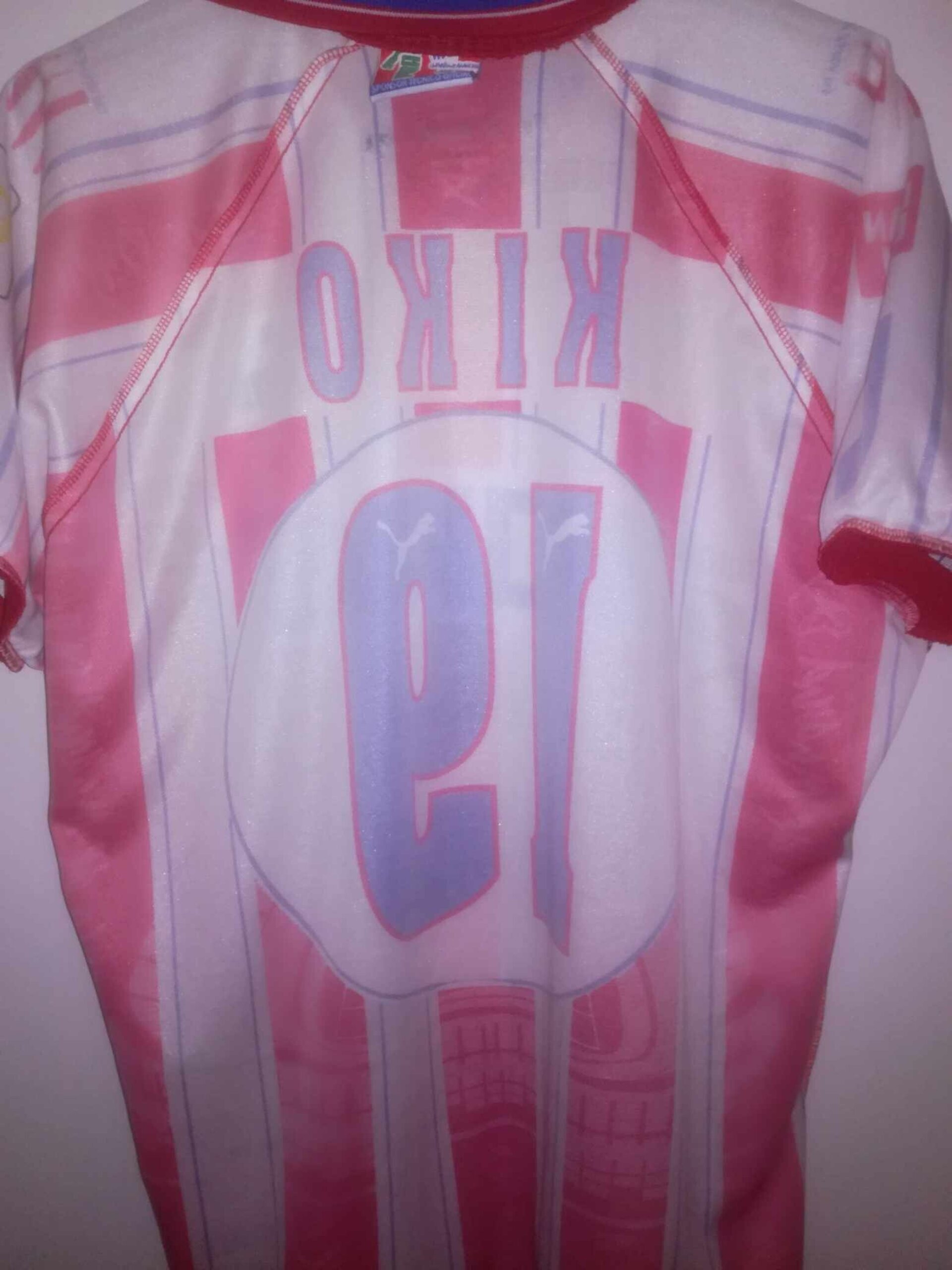 ATLETICO MADRID 1996-1997 Kiko 19 Match Worn M - 5