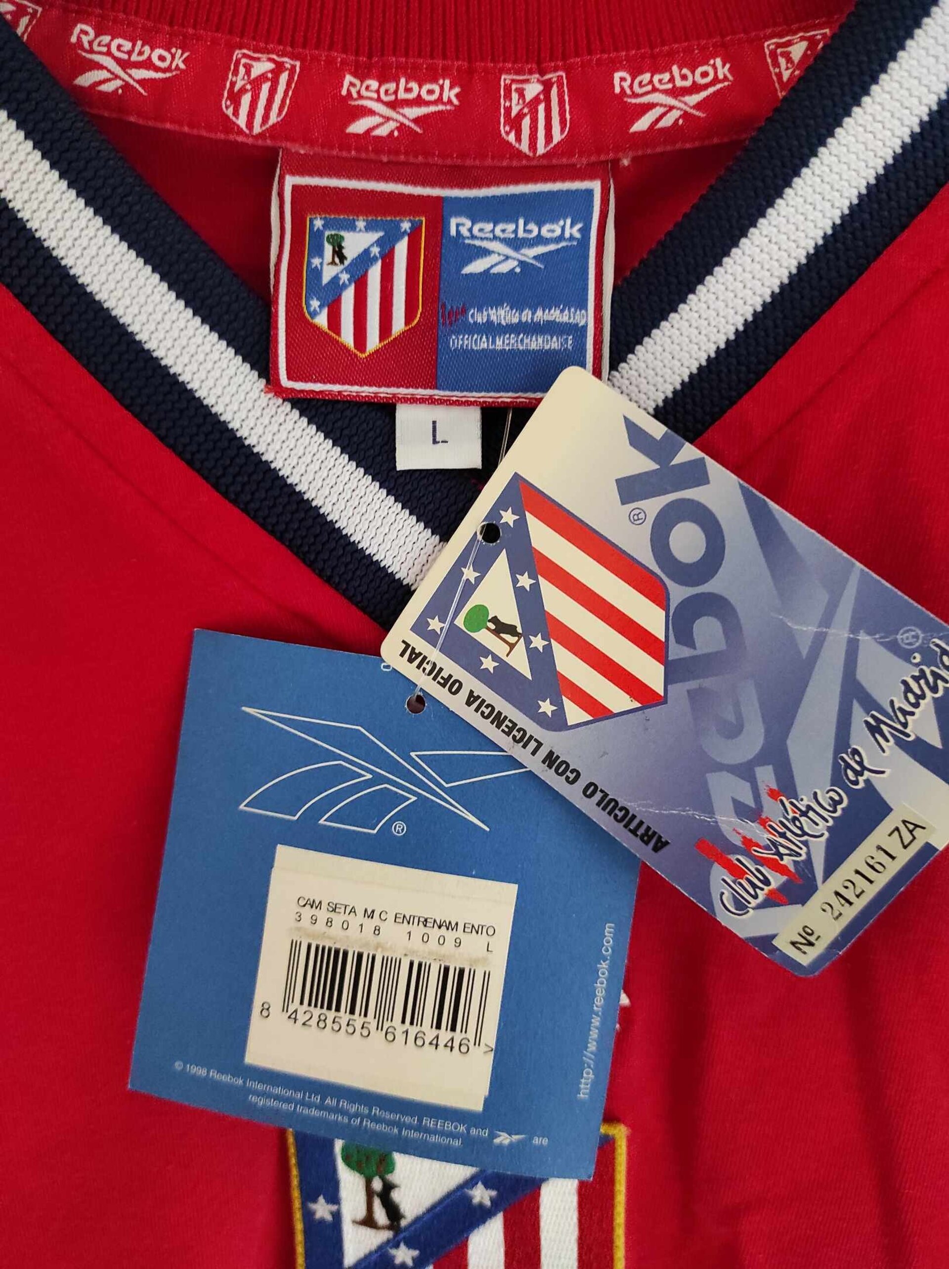 ATLETICO MADRID 1999 BNWT Training L - 3