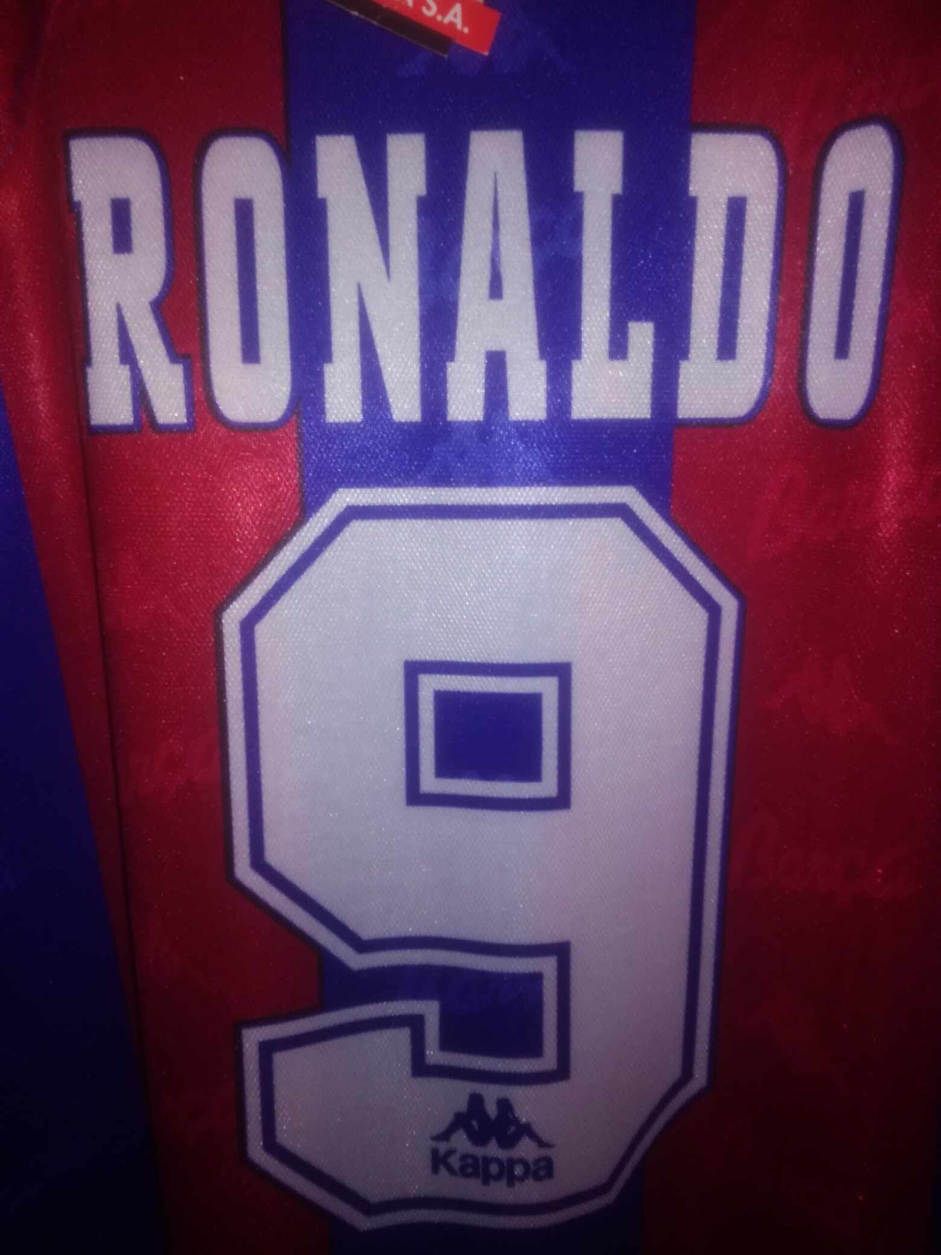 FC BARCELONA 1996-1997 Ronaldo 9 BNWT XL - 7