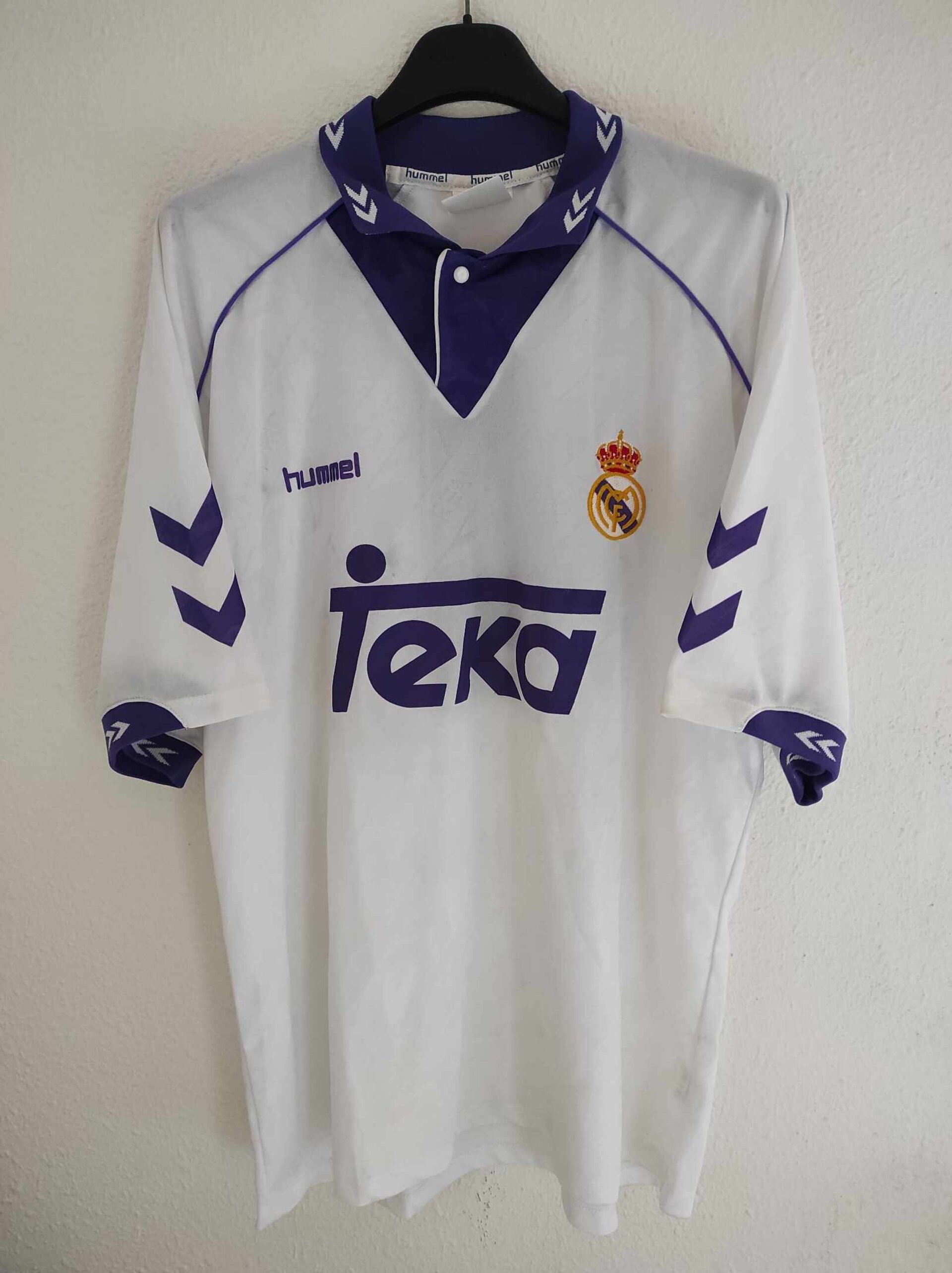 REAL MADRID 1993-1994 Alkorta 4 Match Worn XL - 2