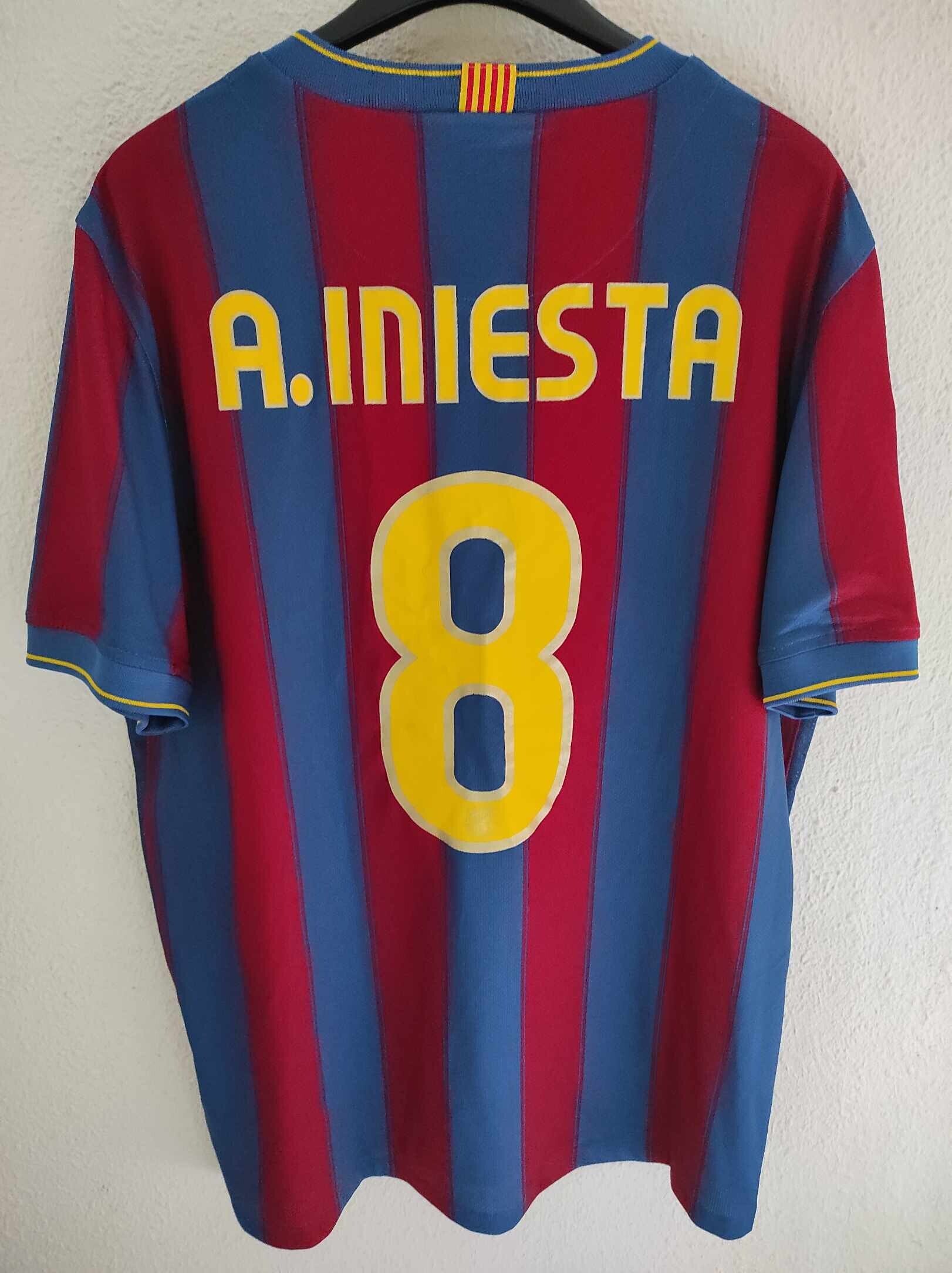FC BARCELONA 2009-2010 A. Iniesta 8 L | Vintsoccer
