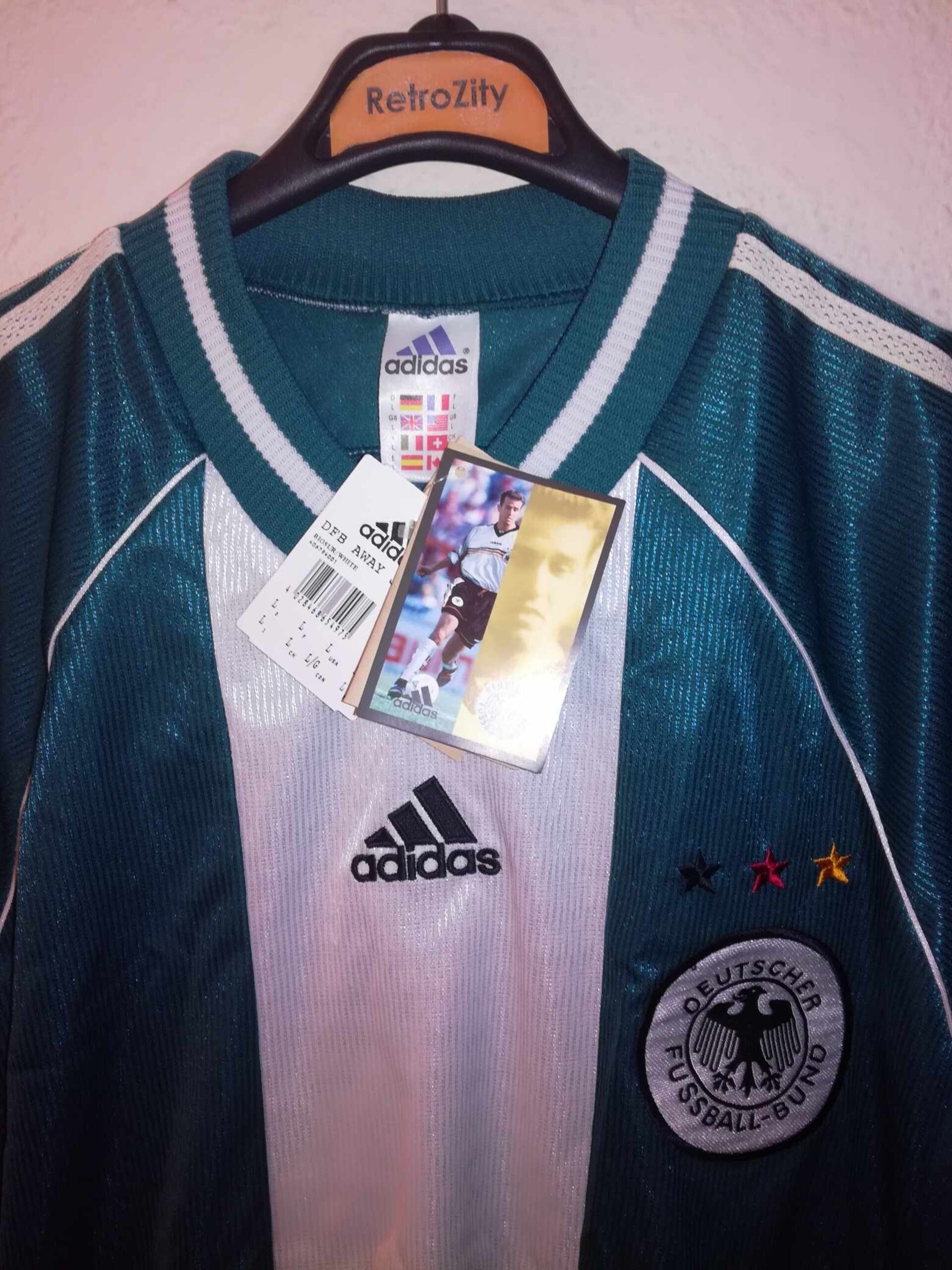 GERMANY 1998 World Cup BNWT away L - 2