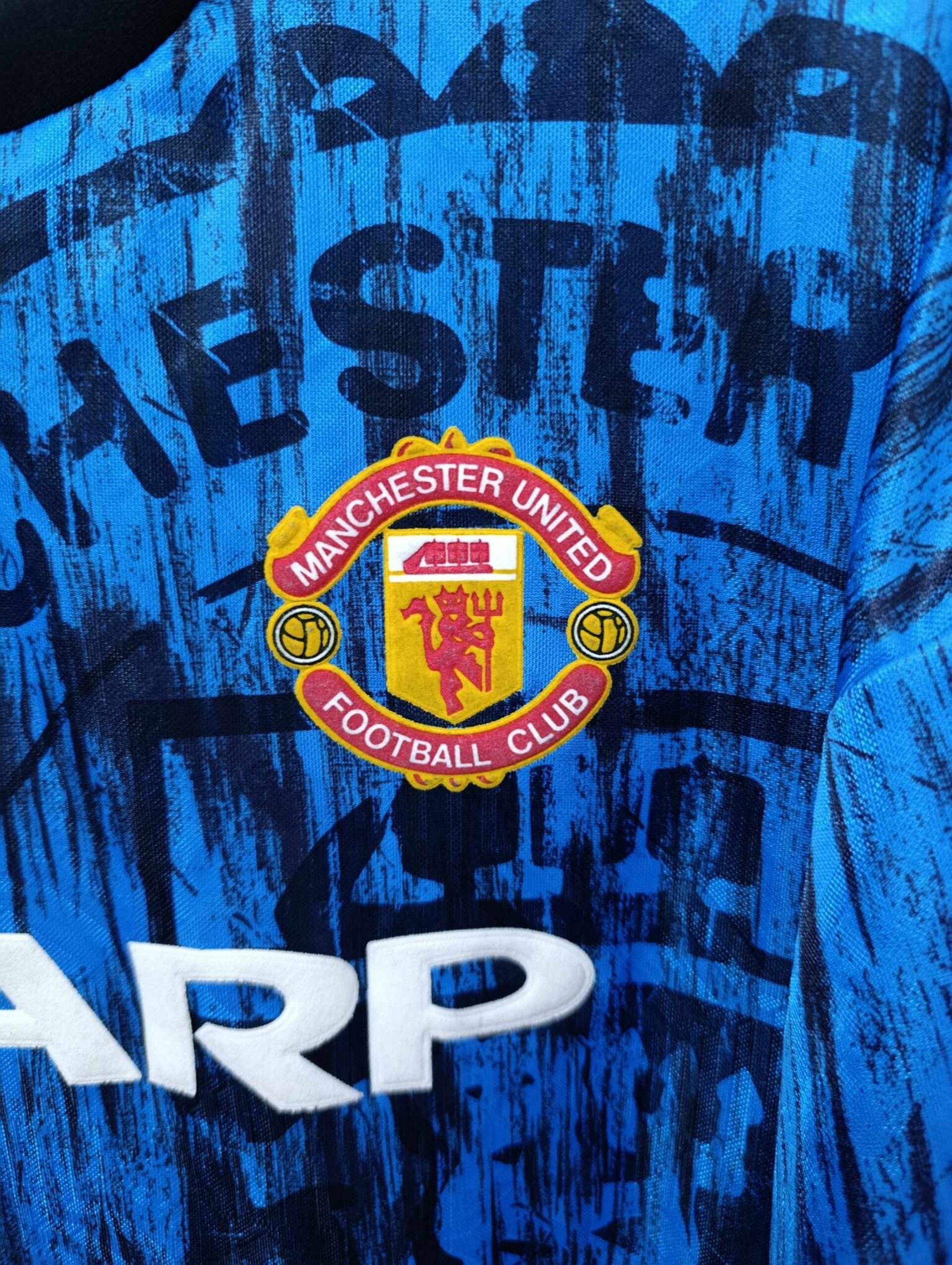 MANCHESTER UNITED 1992-1993 away number 10 XL - 5