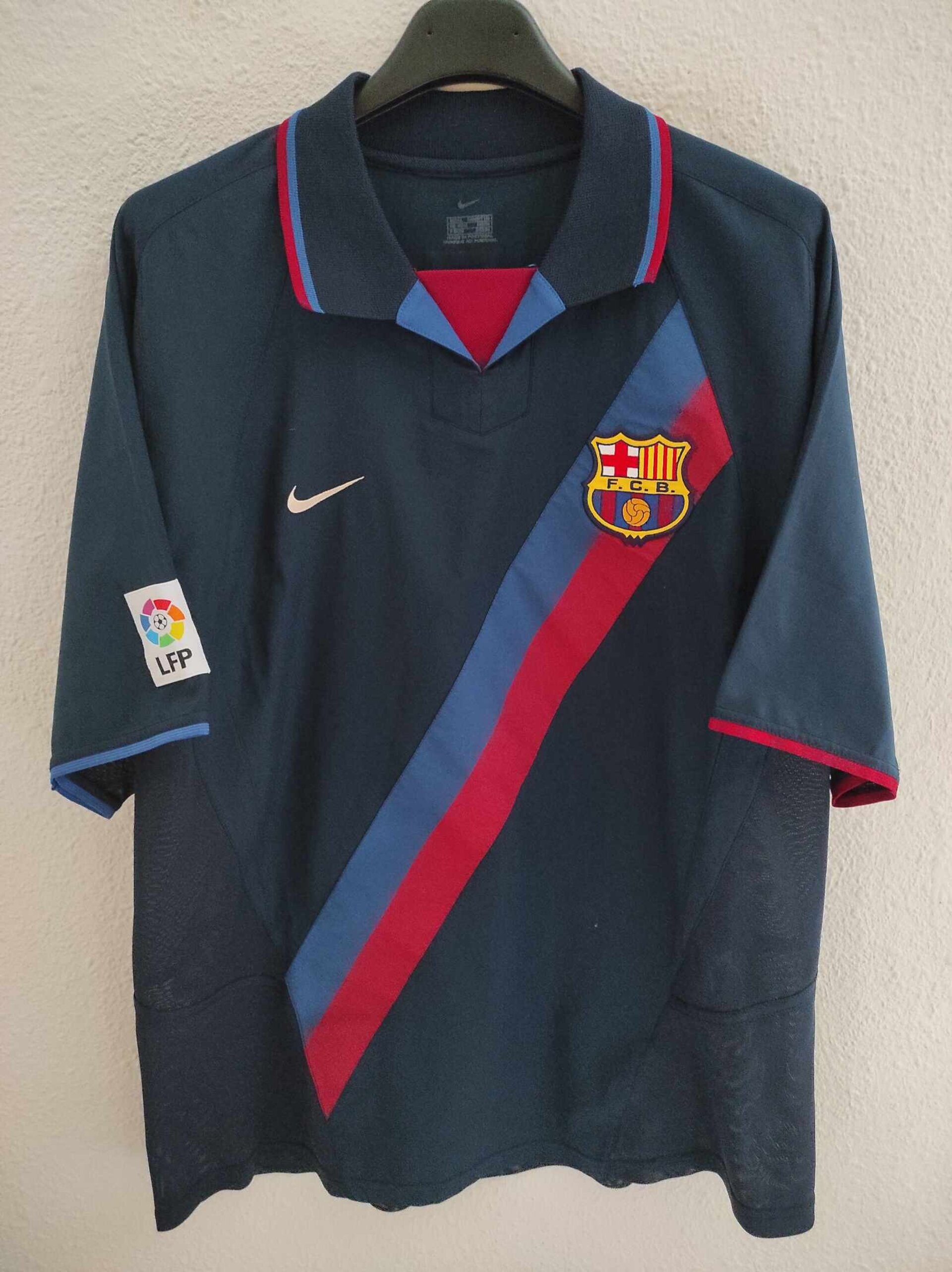 FC BARCELONA 2002-2003 away Riquelme 10 L - 2