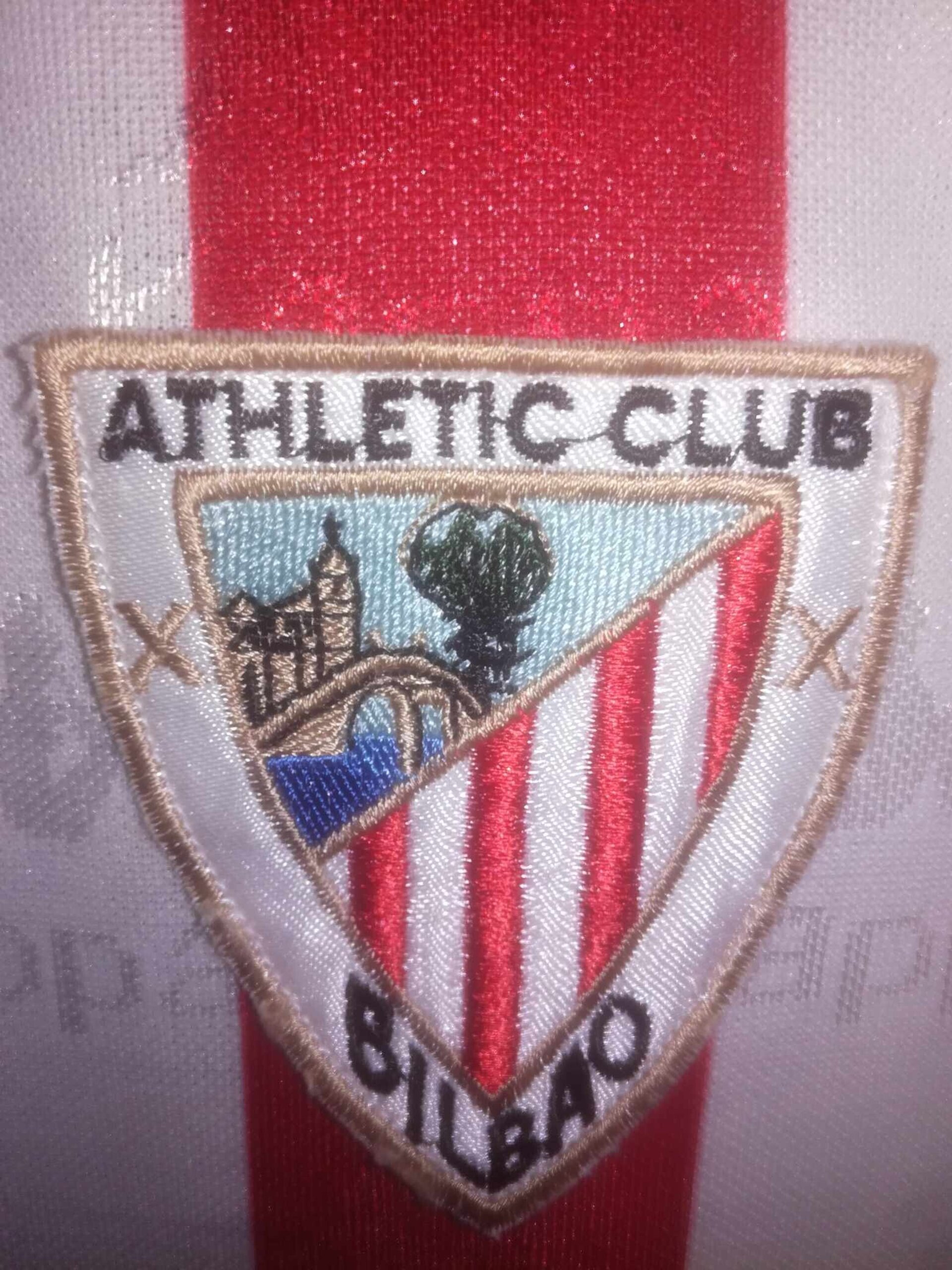 ATHLETIC CLUB BILBAO 1994-1995 Mendiguren 14 Match Worn L - 7