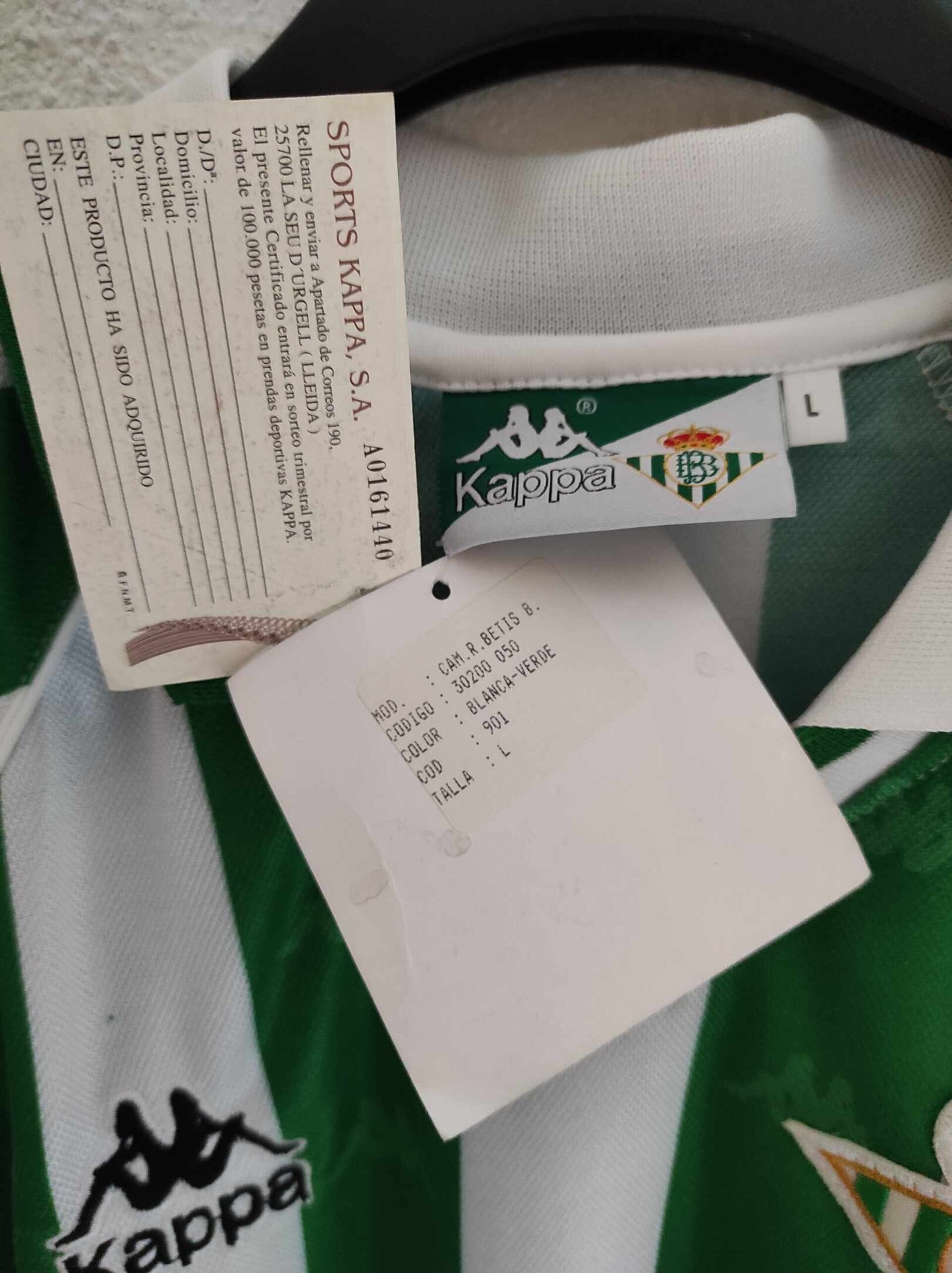 REAL BETIS 1995-1996 BNWT L - 3