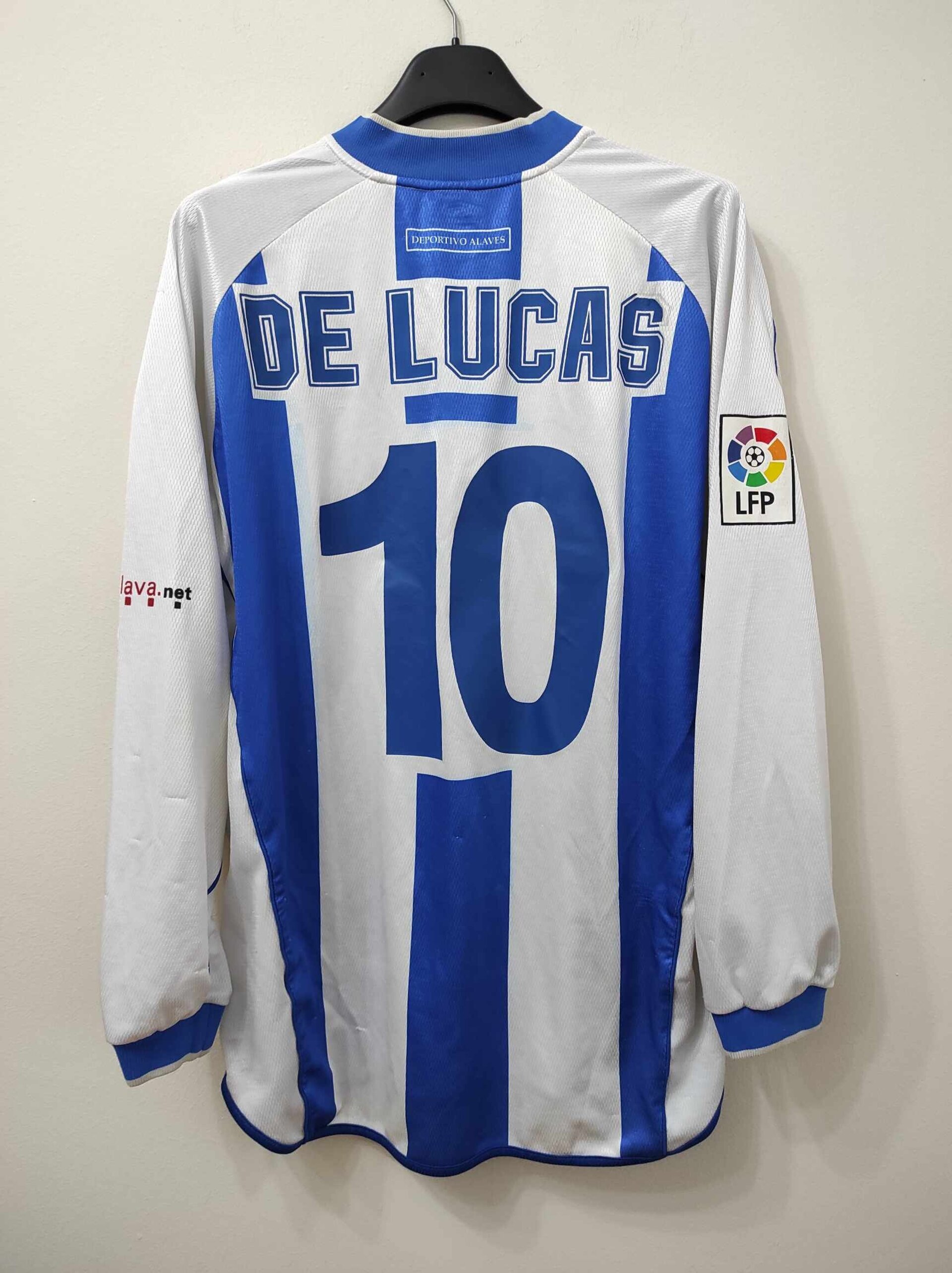 ALAVES 2003-2004 De Lucas 10 Match Worn XL - 1
