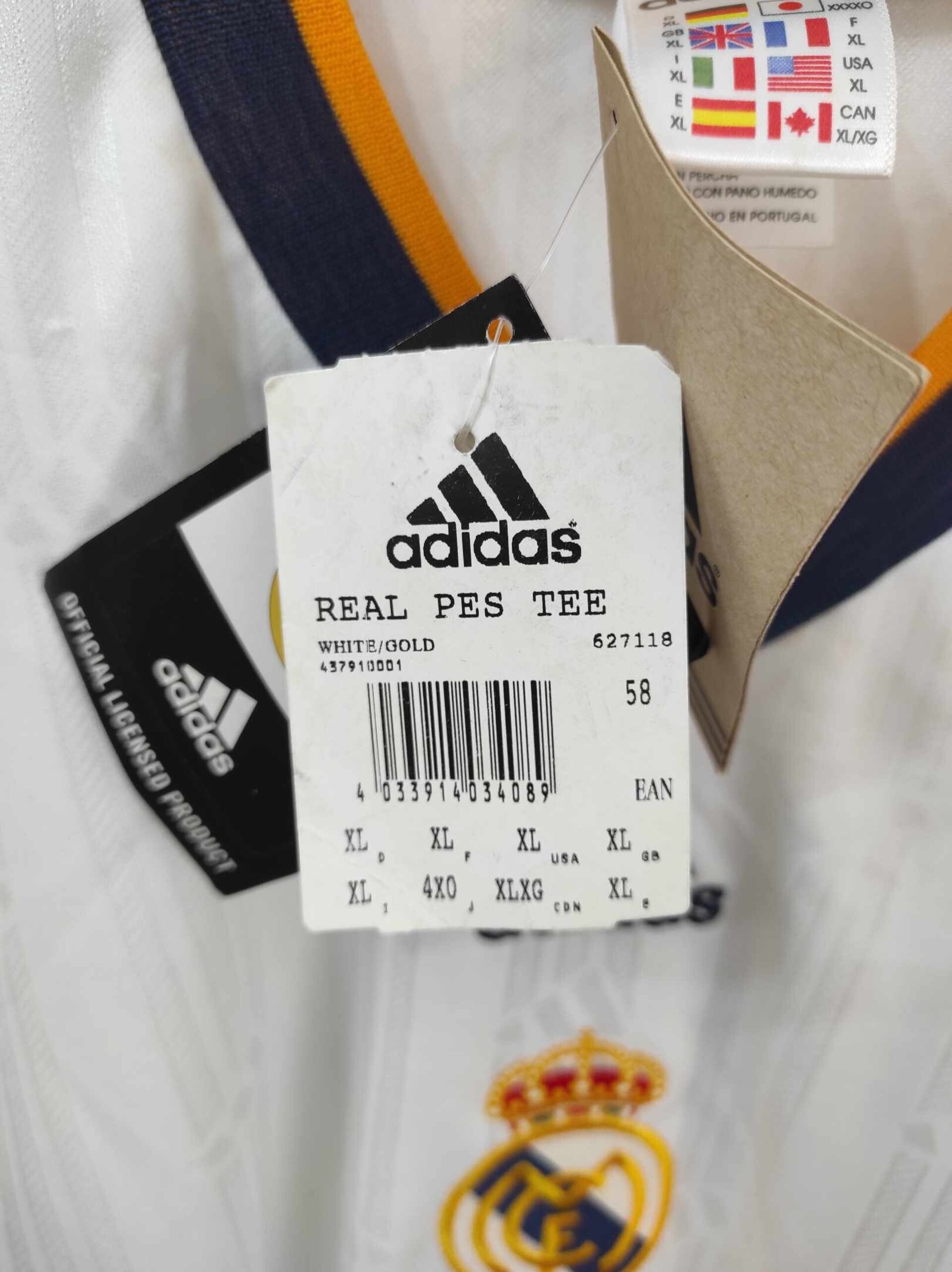 REAL MADRID 90s Training BNWT XL - 3