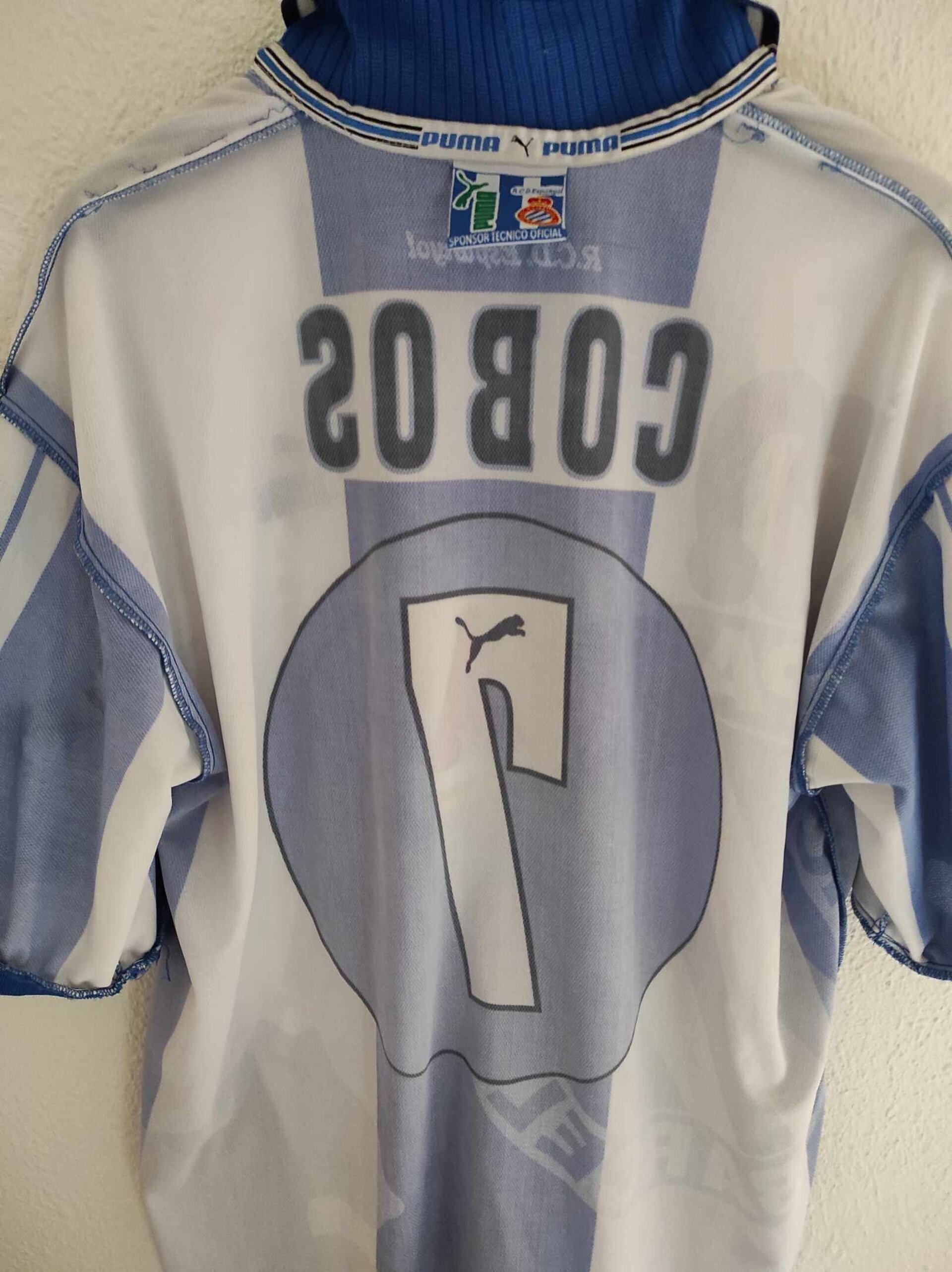 ESPANYOL 1996-1997 Cobos 7 Match Worn XL - 3