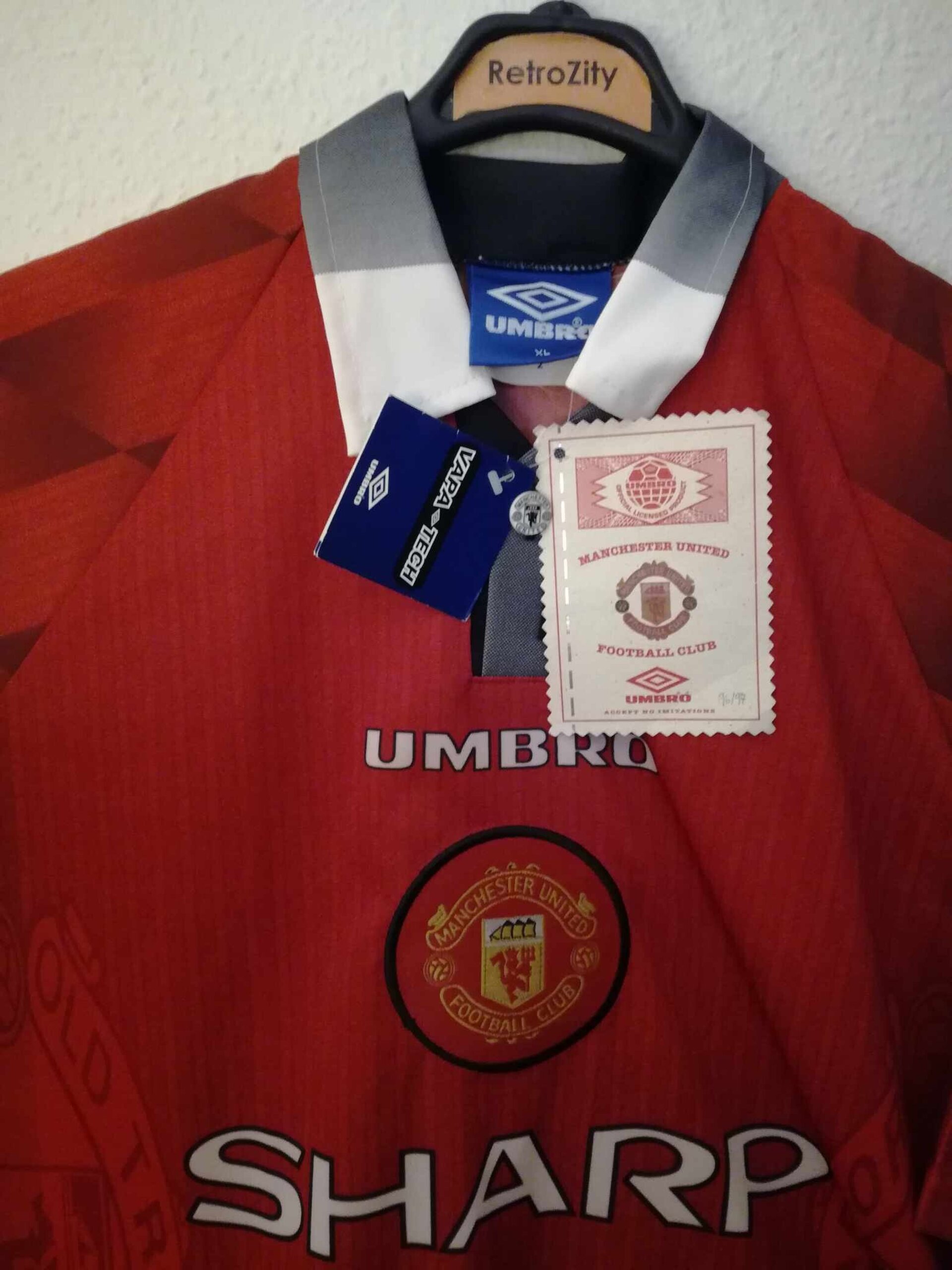 MANCHESTER UNITED 1996-1997 BNWT XL - 3
