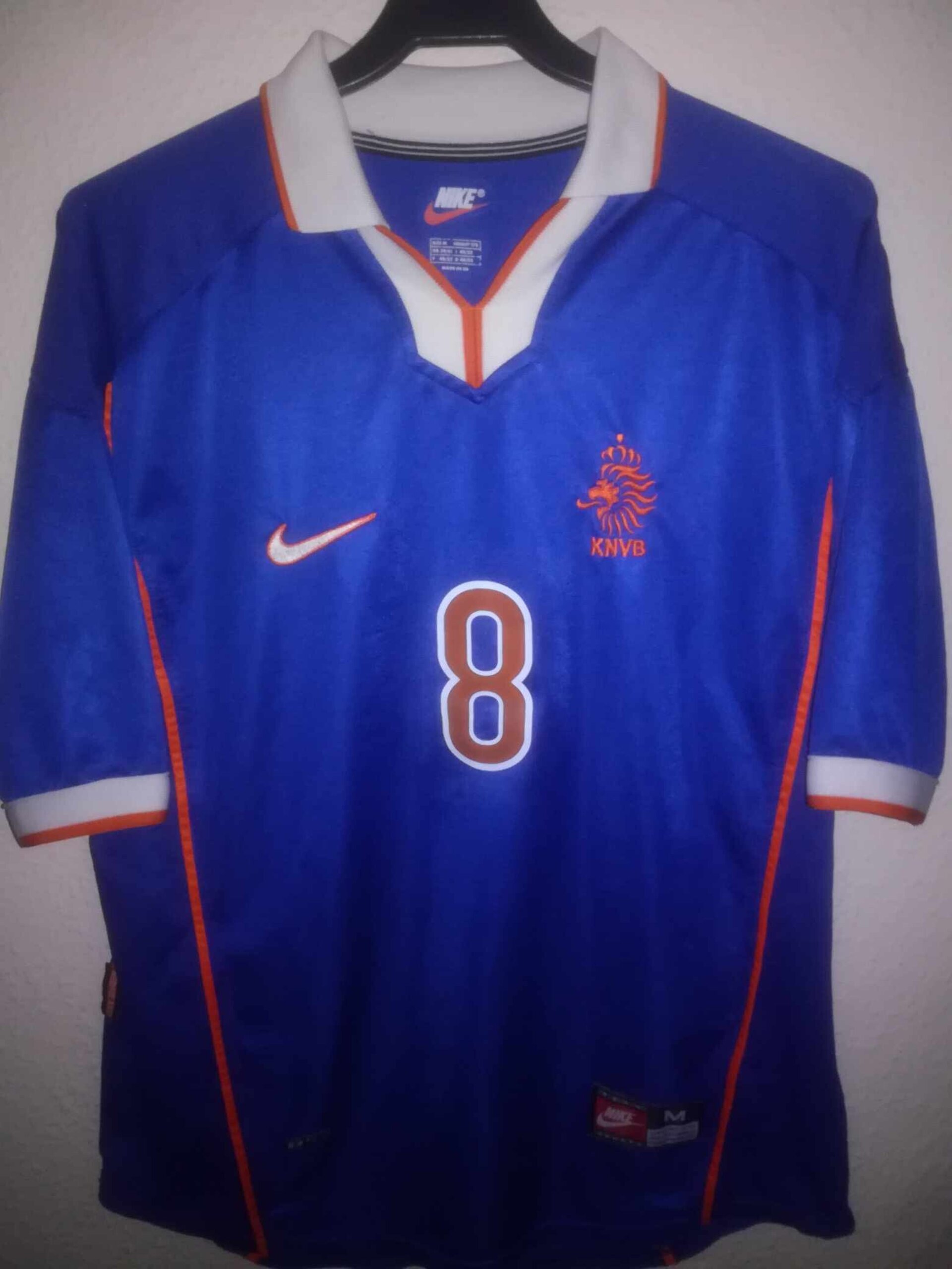 HOLLAND 1998 World Cup Bergkamp 8 away M - 2