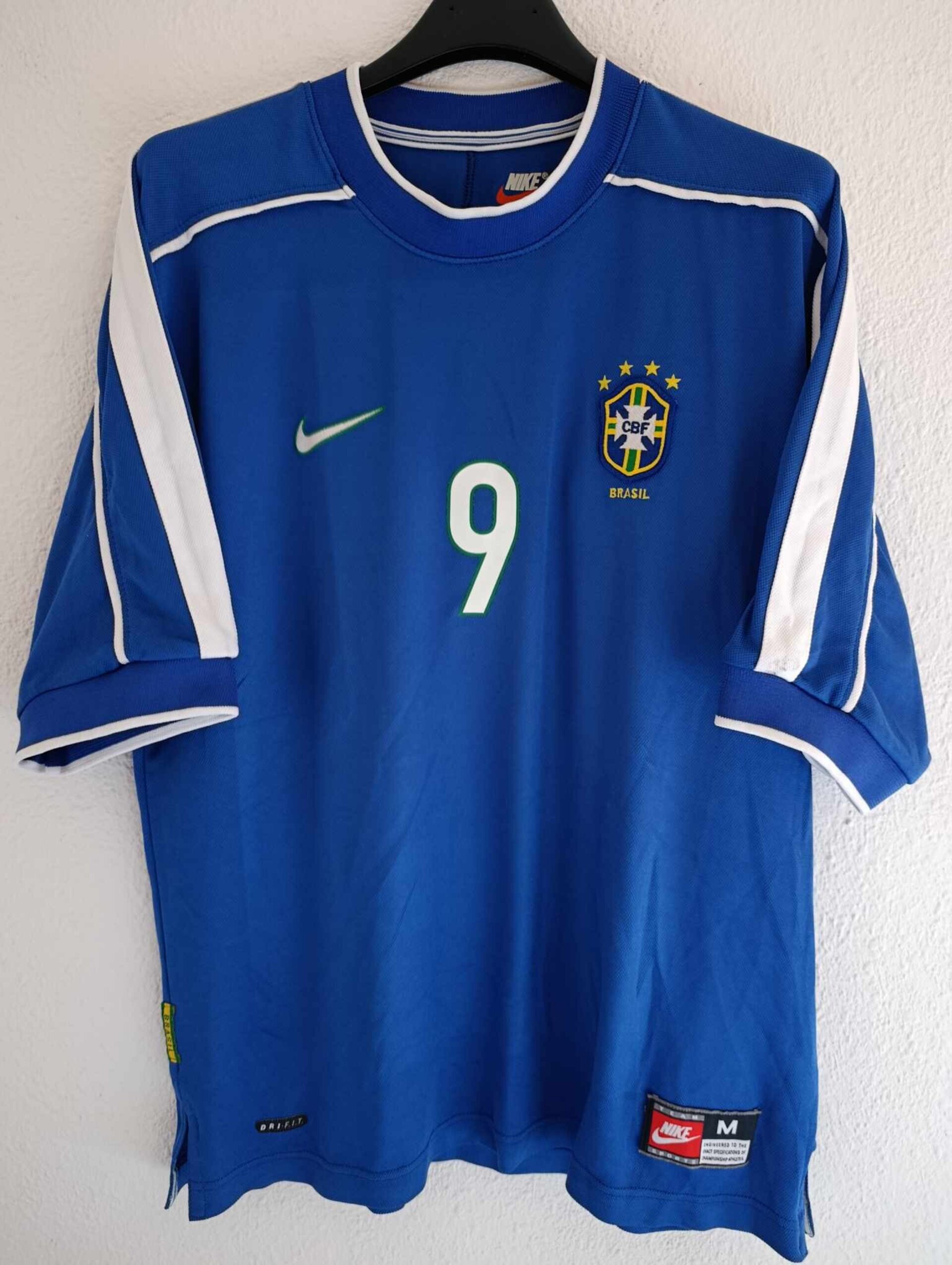 BRAZIL 1998 World Cup away Ronaldo 9 M - 2
