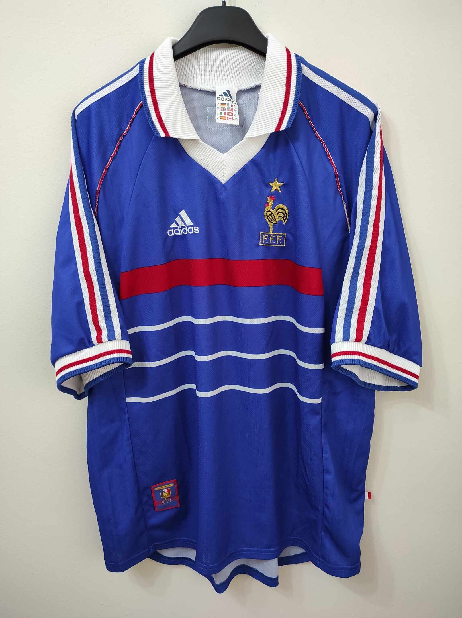 ウェア FRANCE 1998 FIFA World Cup L/S Uniform France FIFA World Cup Final 1998 Henry #12 Soccer Football