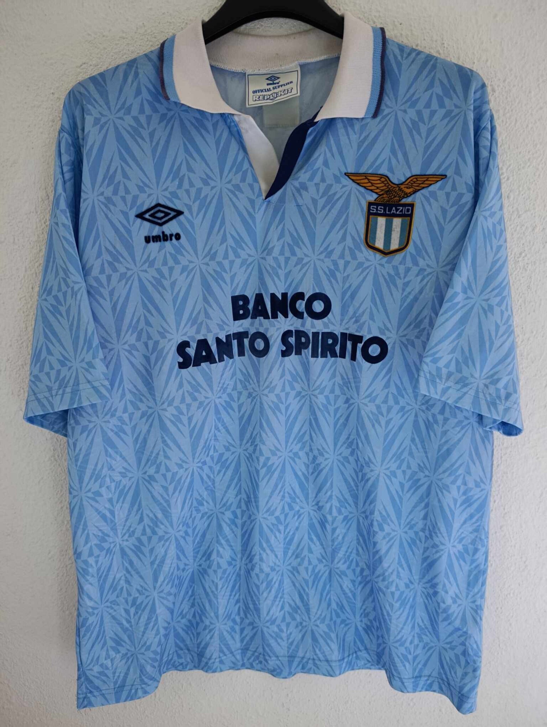 SS LAZIO 1991-1992 number 9 Match Worn XL - 2