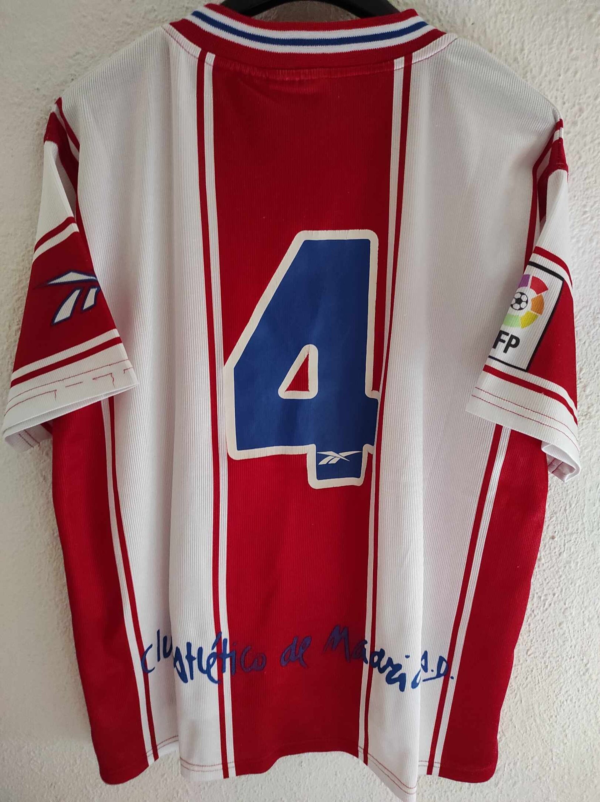 ATLETICO MADRID 1999-2000 number 4 M - 2