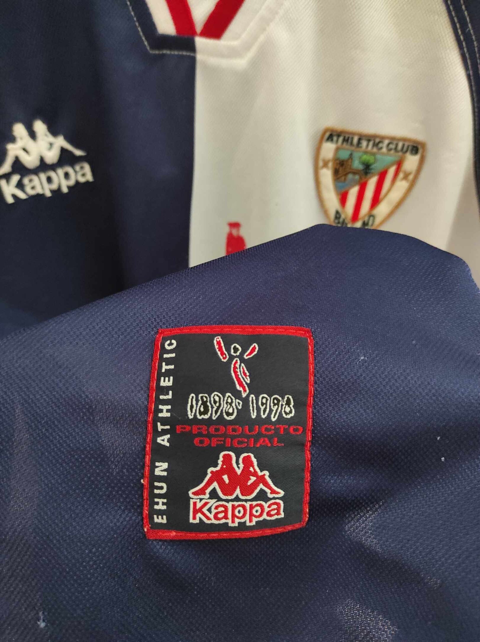 ATHLETIC CLUB BILBAO 1997-1998 away Centenary Size YL - 5