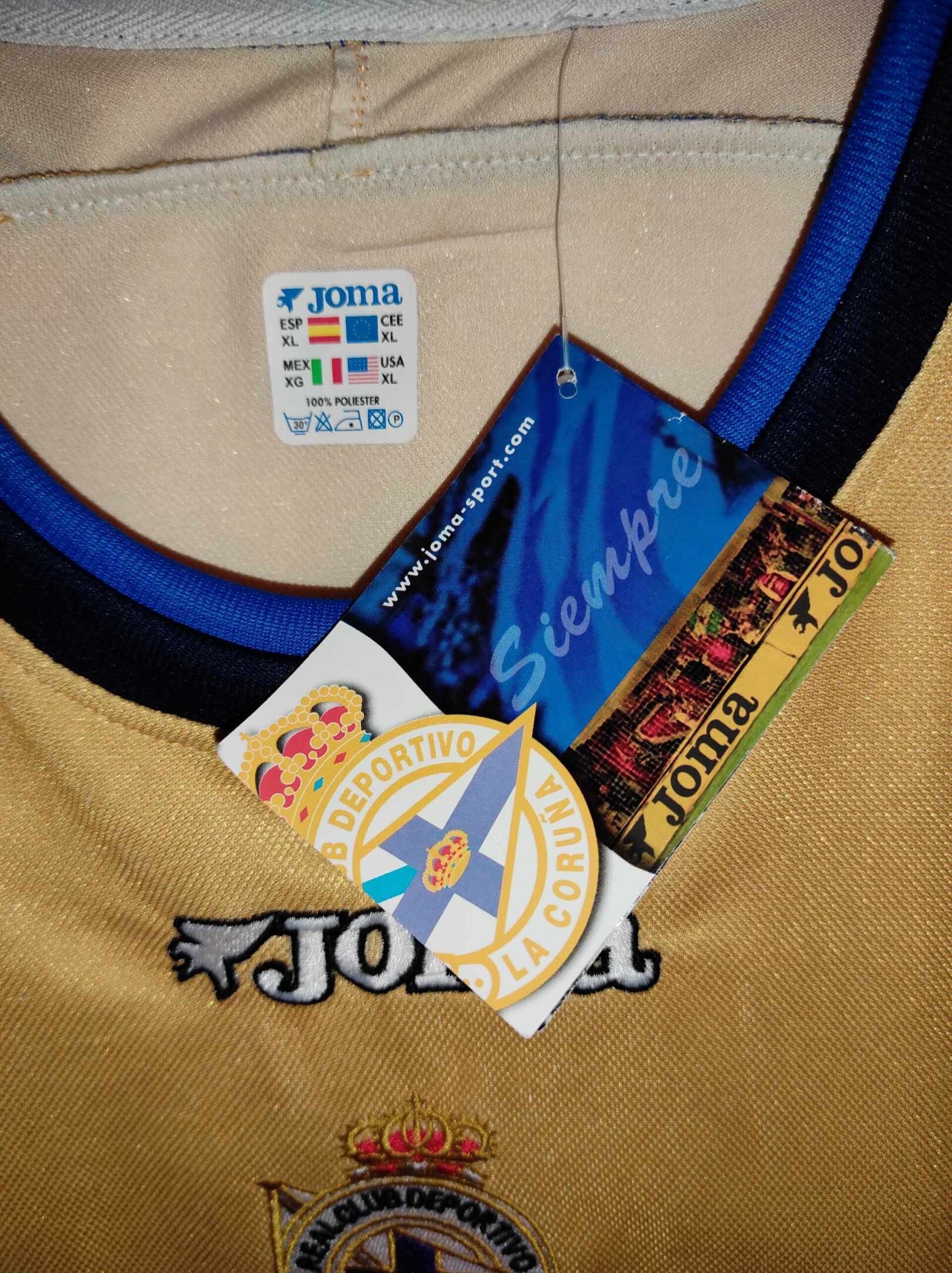 DEPORTIVO DE LA CORUÑA 2002-2003 Third BNWT XL - 2
