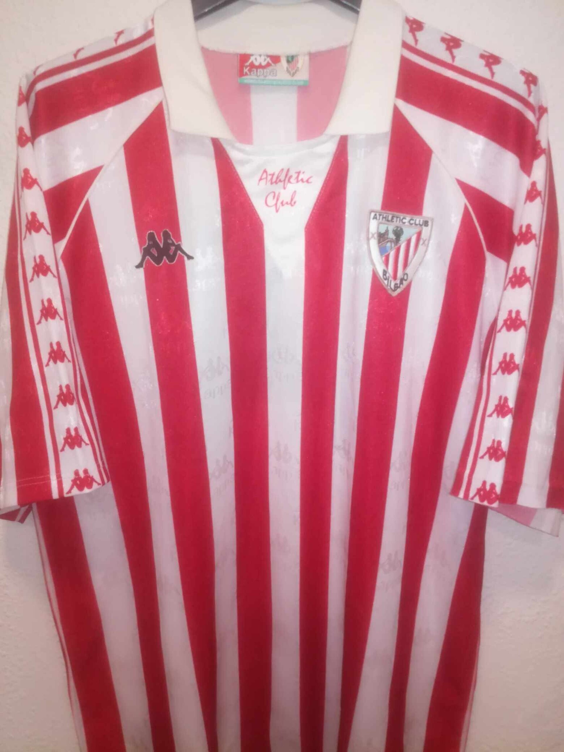 ATHLETIC CLUB BILBAO 1994-1995 Mendiguren 14 Match Worn L - 2