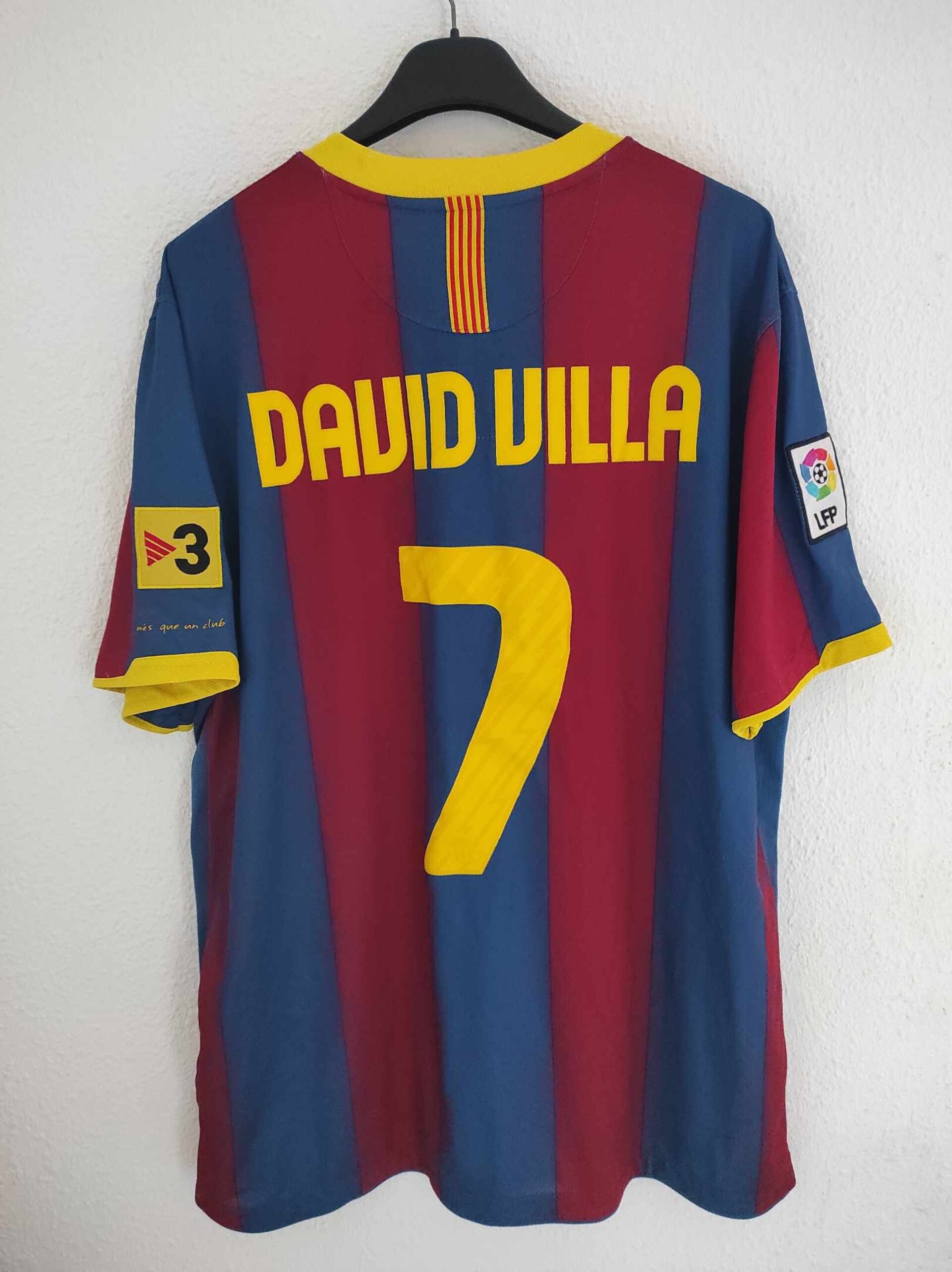 FC BARCELONA 2010-2011 David Villa 7 XL - 1