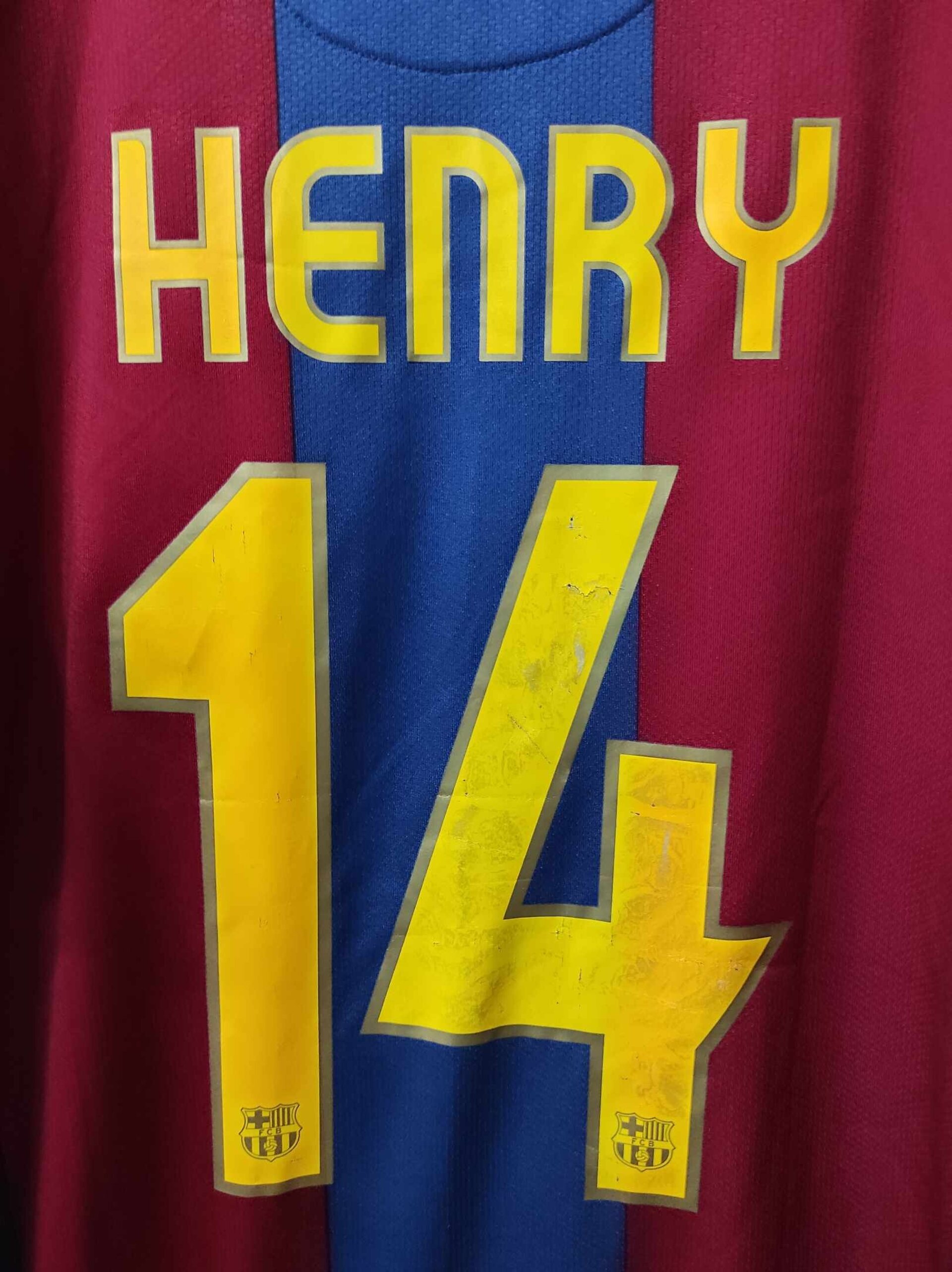 FC BARCELONA 2007-2008 BNWT Henry 14 XL - 9