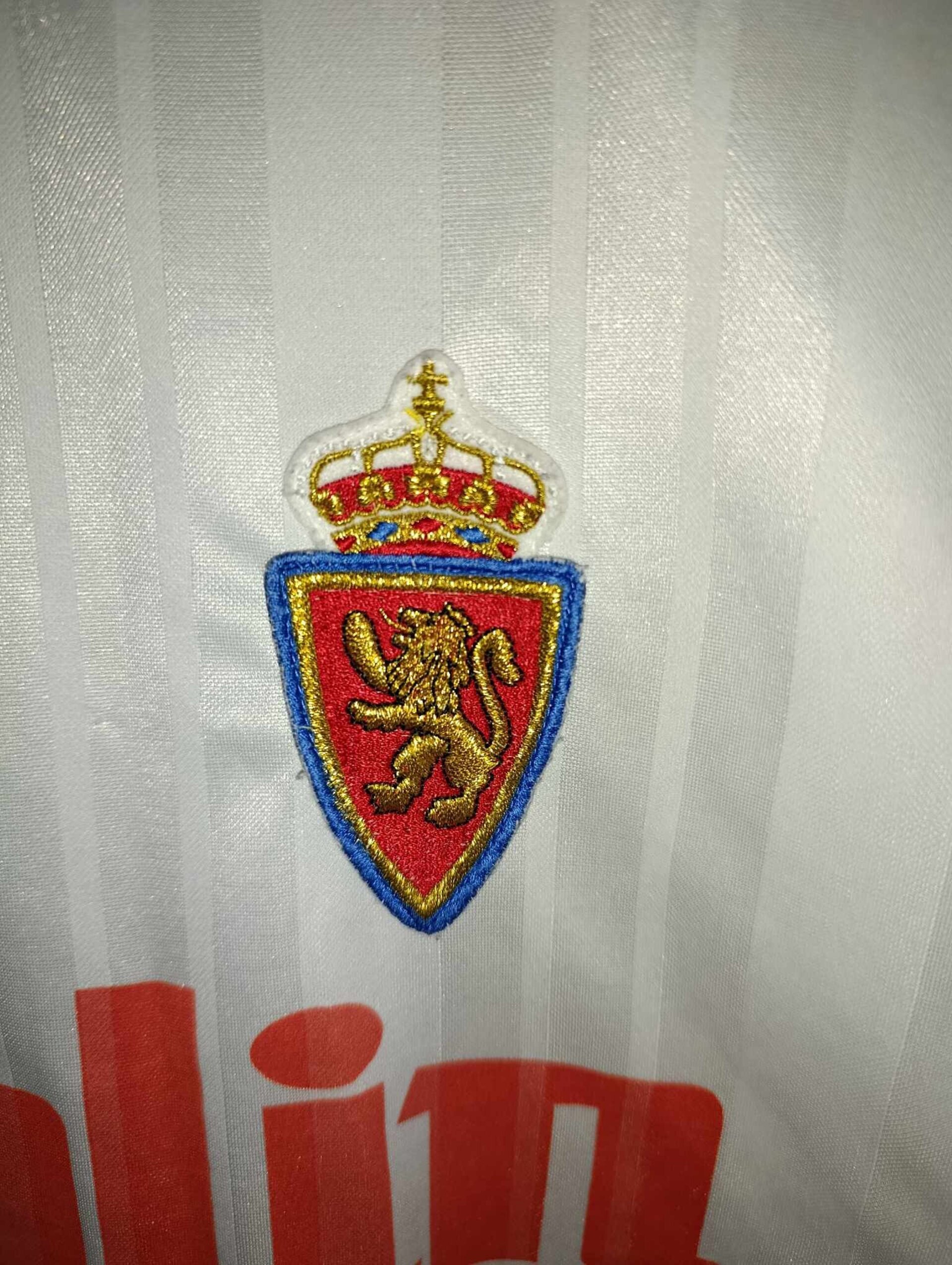 REAL ZARAGOZA 1995-1996 Gustavo López 19 Match Worn XL - 6