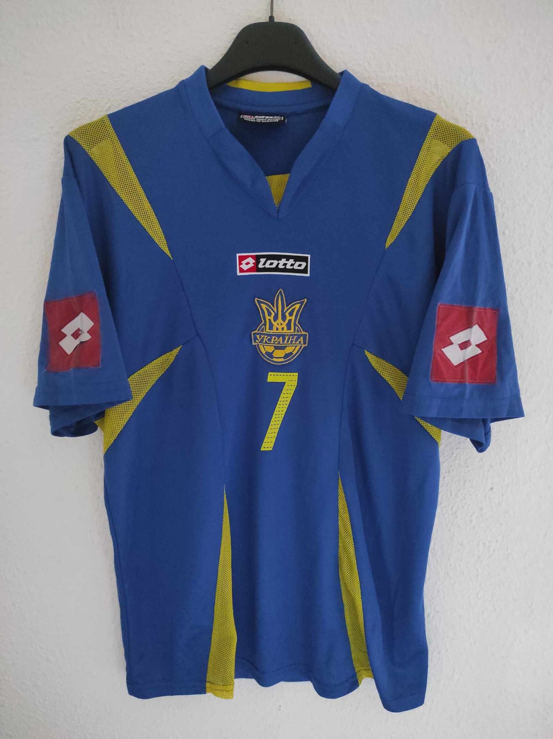 UKRAINE 2006 World Cup away Shevchenko 7 M - 2