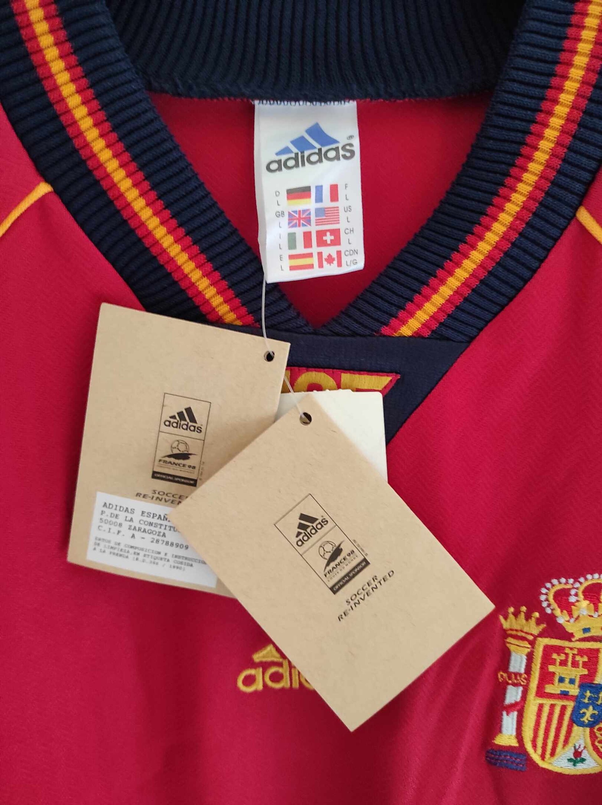 SPAIN 1998 World Cup BNWT L - 3