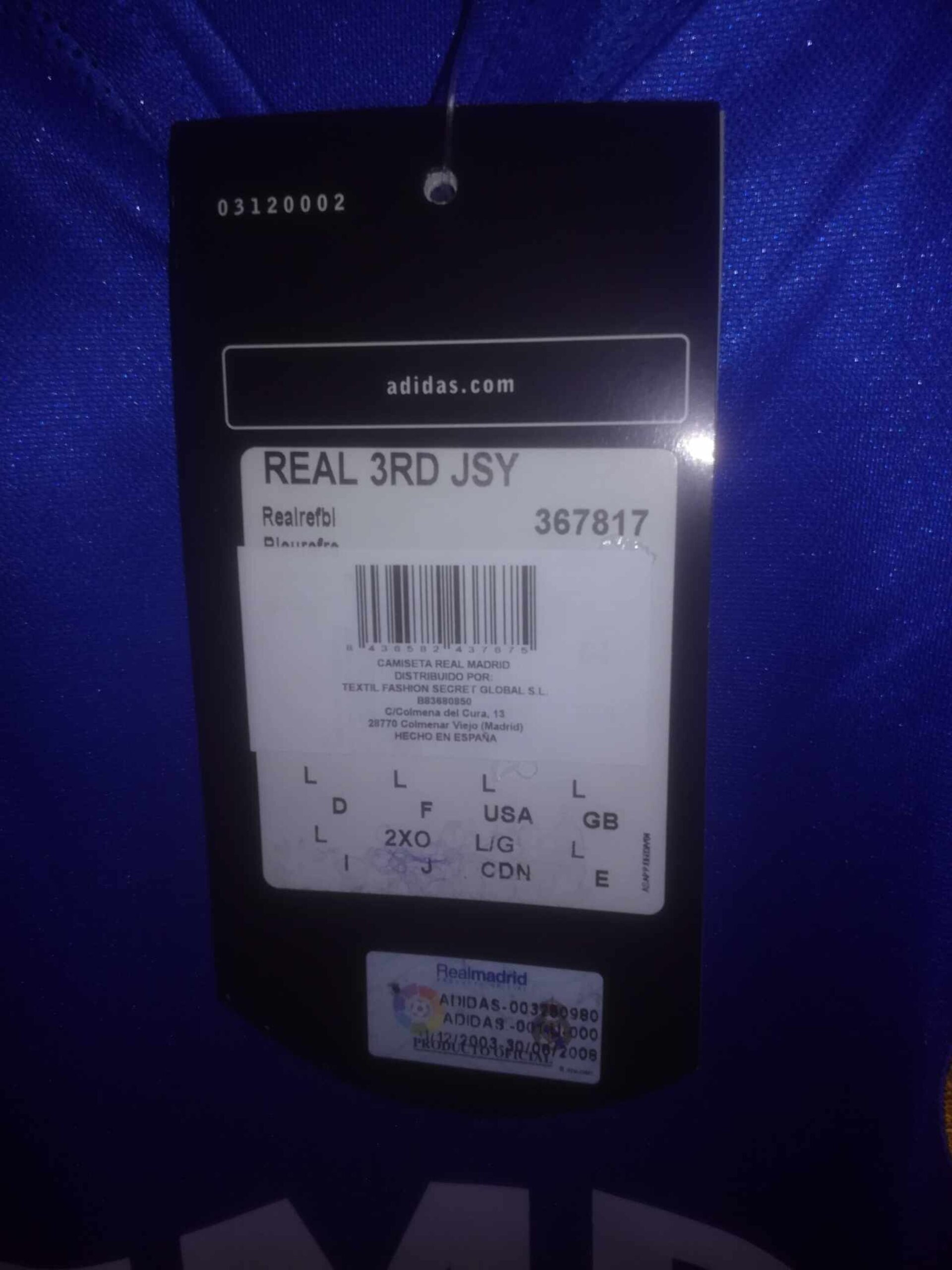 REAL MADRID 2004-2005 BNWT L - 4