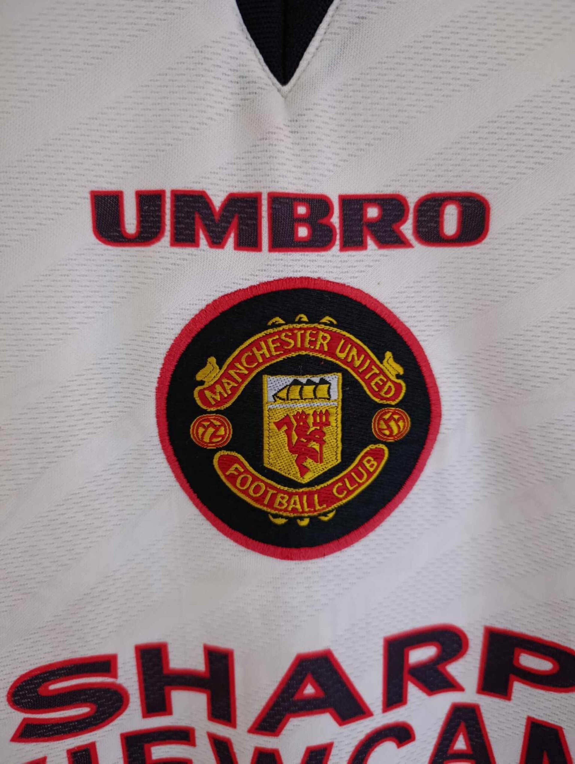 MANCHESTER UNITED 1996-1997 away Beckham 10 XXL - 5