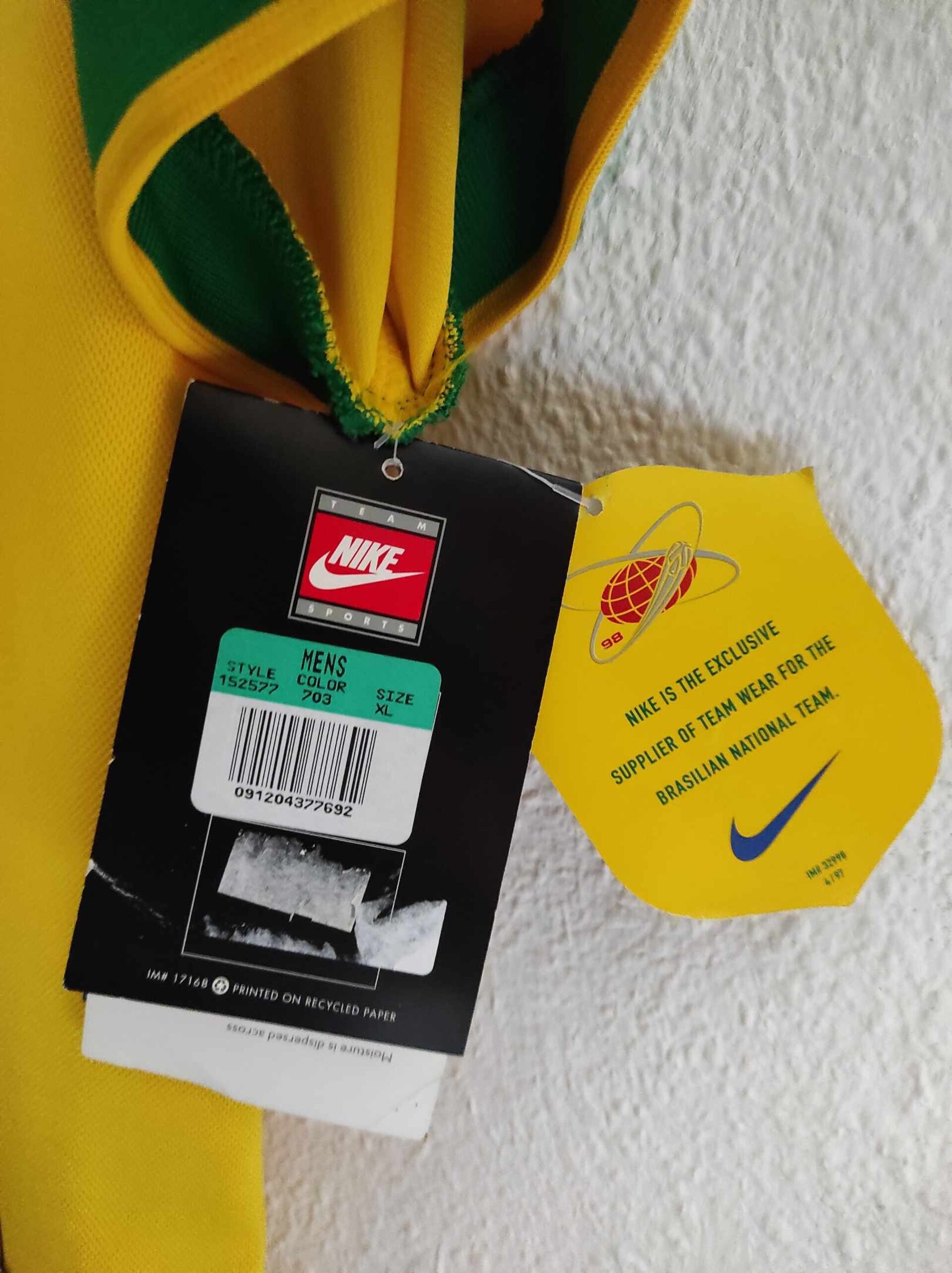 BRAZIL 1998 World Cup BNWT XL - 4