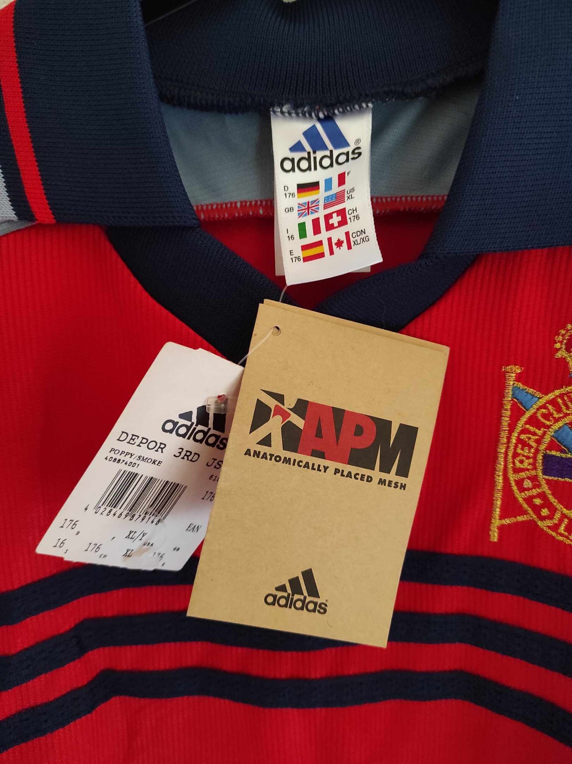DEPORTIVO DE LA CORUÑA 1998-1999 away BNWT XL Kids - 2