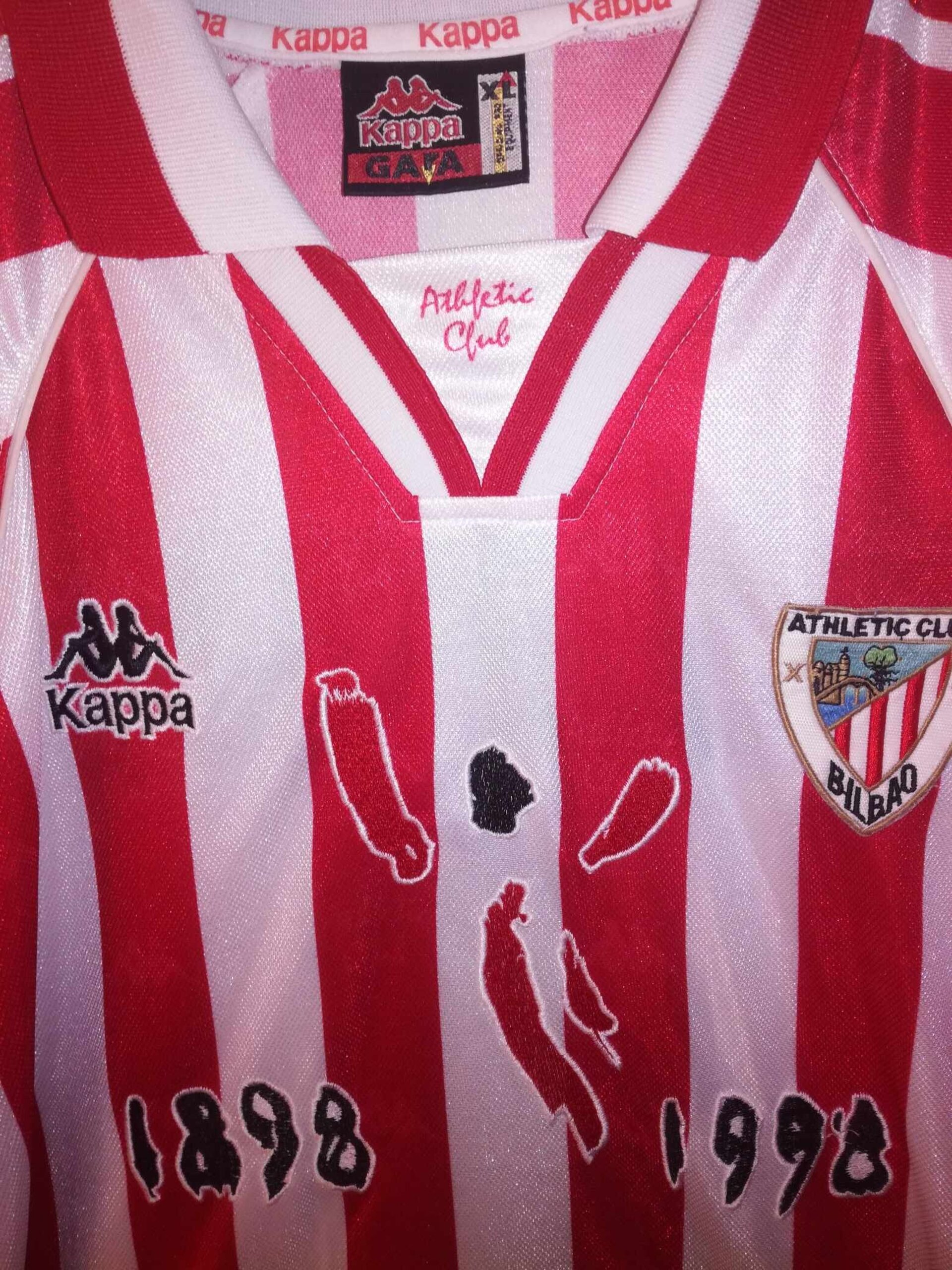 ATHLETIC CLUB BILBAO 1997-1998 Alkorta 4 Centenary Match Worn XL - 5