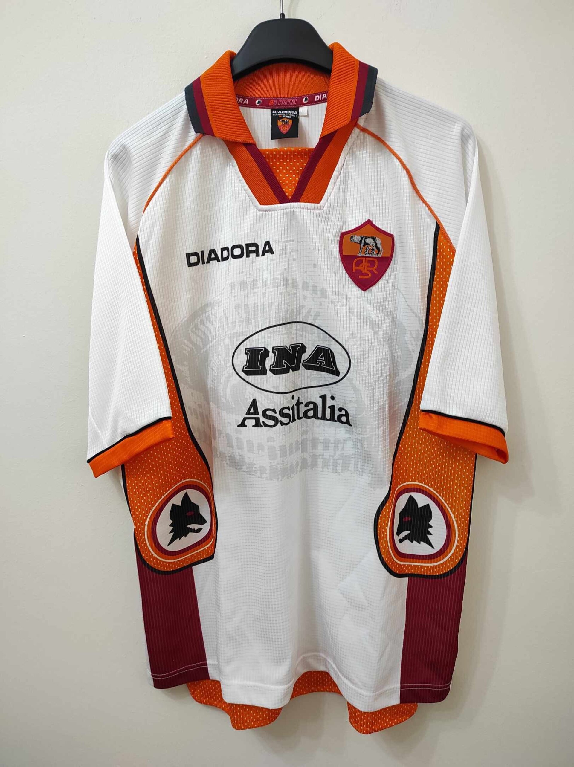 AS ROMA 1997-1998 away Totti 10 L - 2
