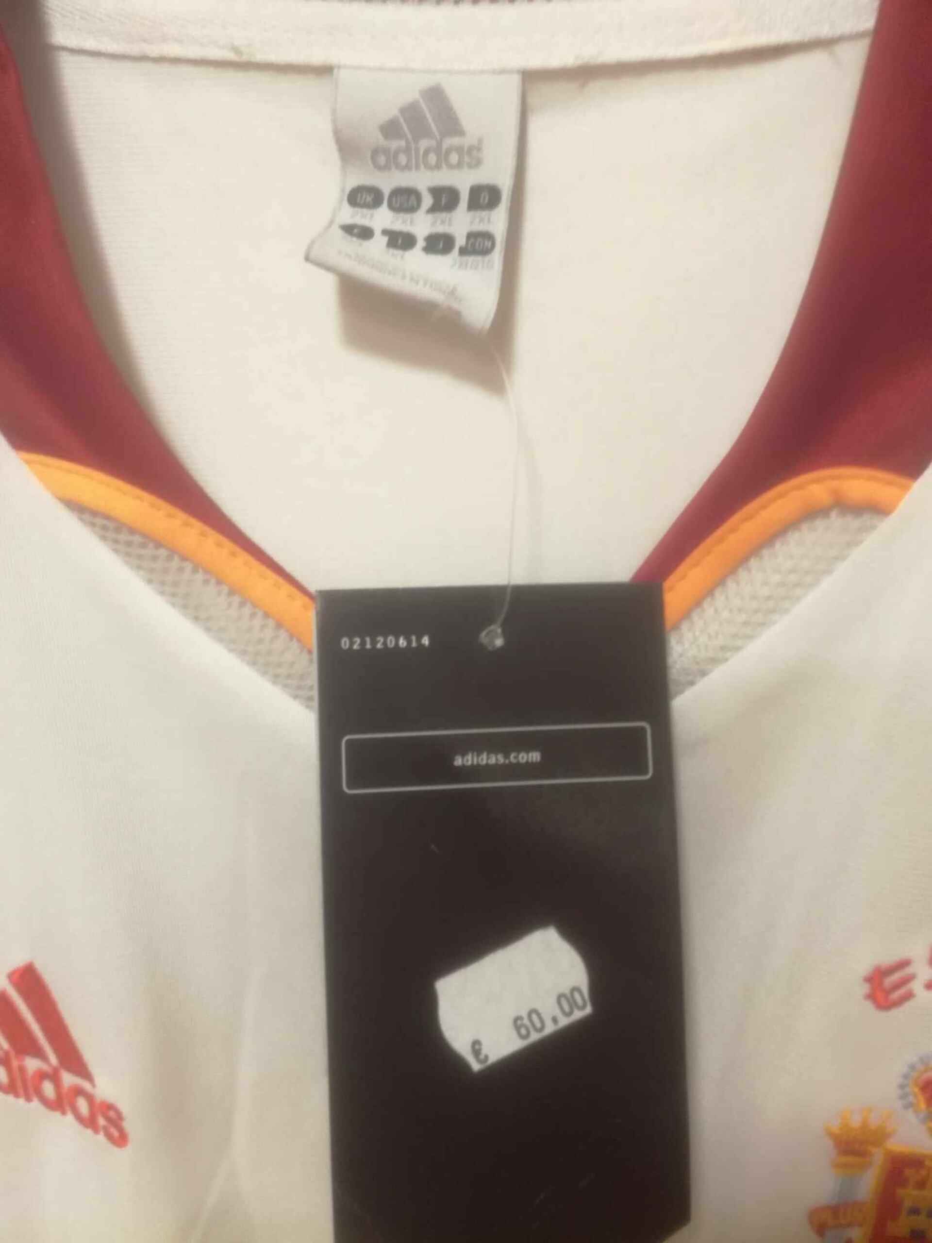 SPAIN 2004 EURO BNWT away XXL - 2
