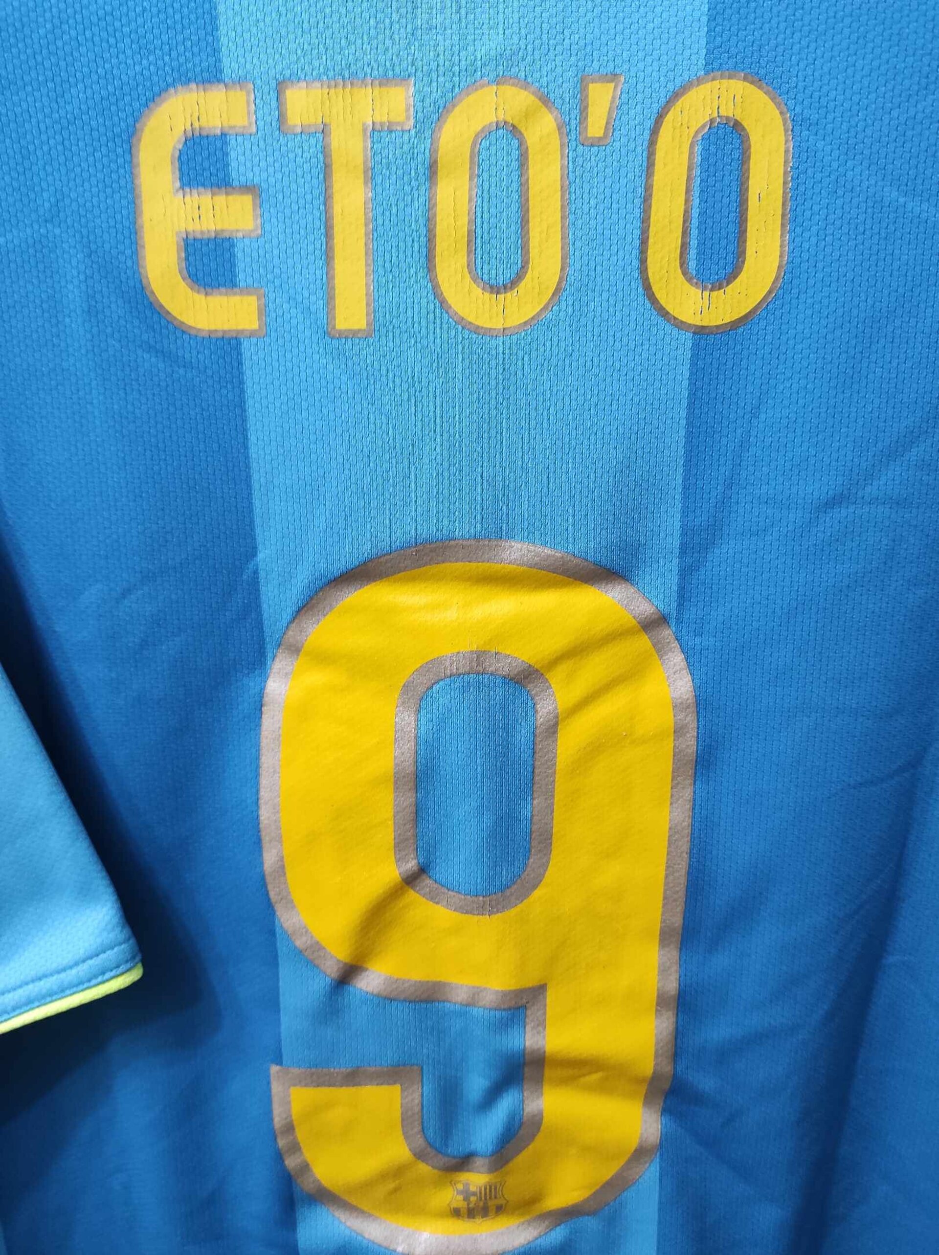 FC BARCELONA 2007-2008 away Eto'o 9 L - 6