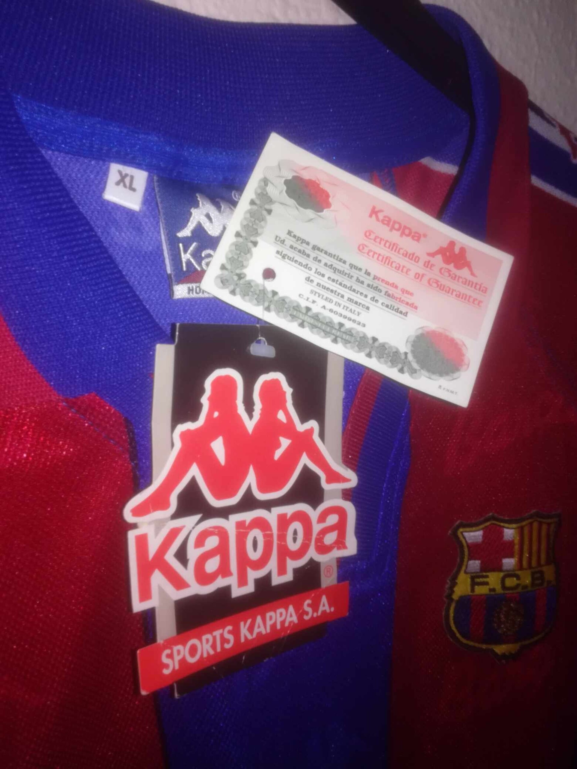 FC BARCELONA 1996-1997 Ronaldo 9 BNWT XL - 4