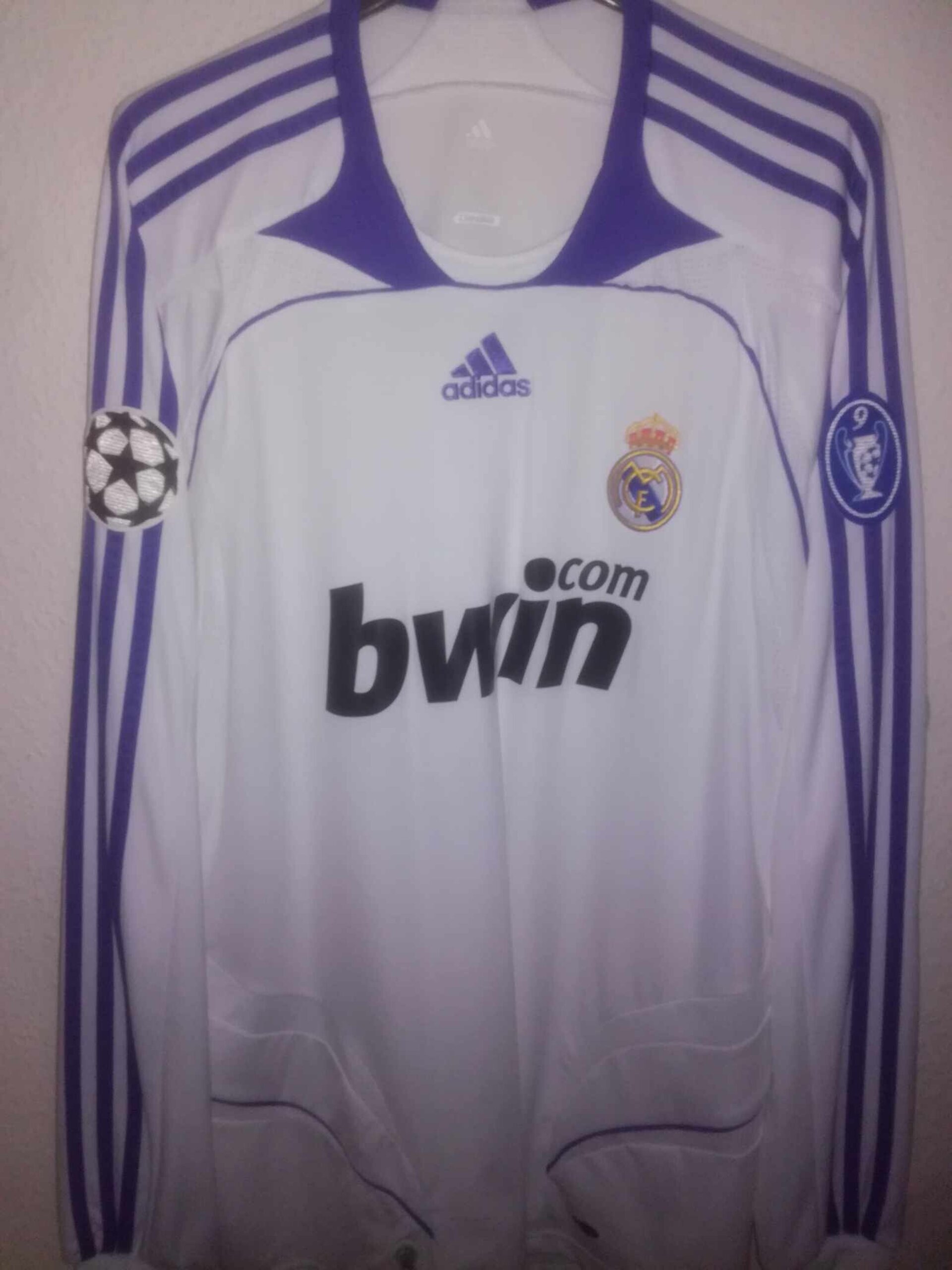 REAL MADRID 2007-2008 Raul 7 Champions League XL - 2