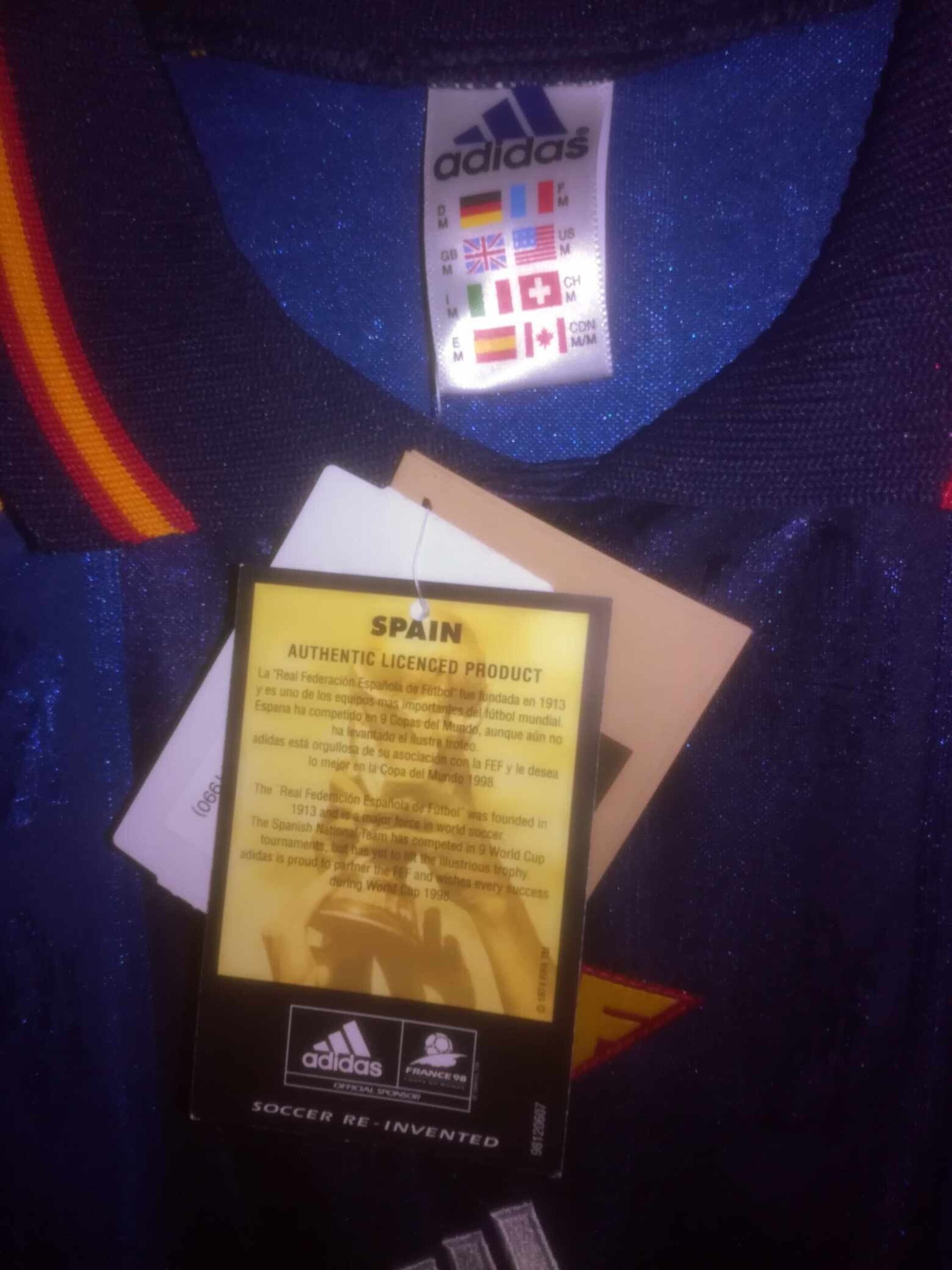 SPAIN 1998 World Cup BNWT third M - 3