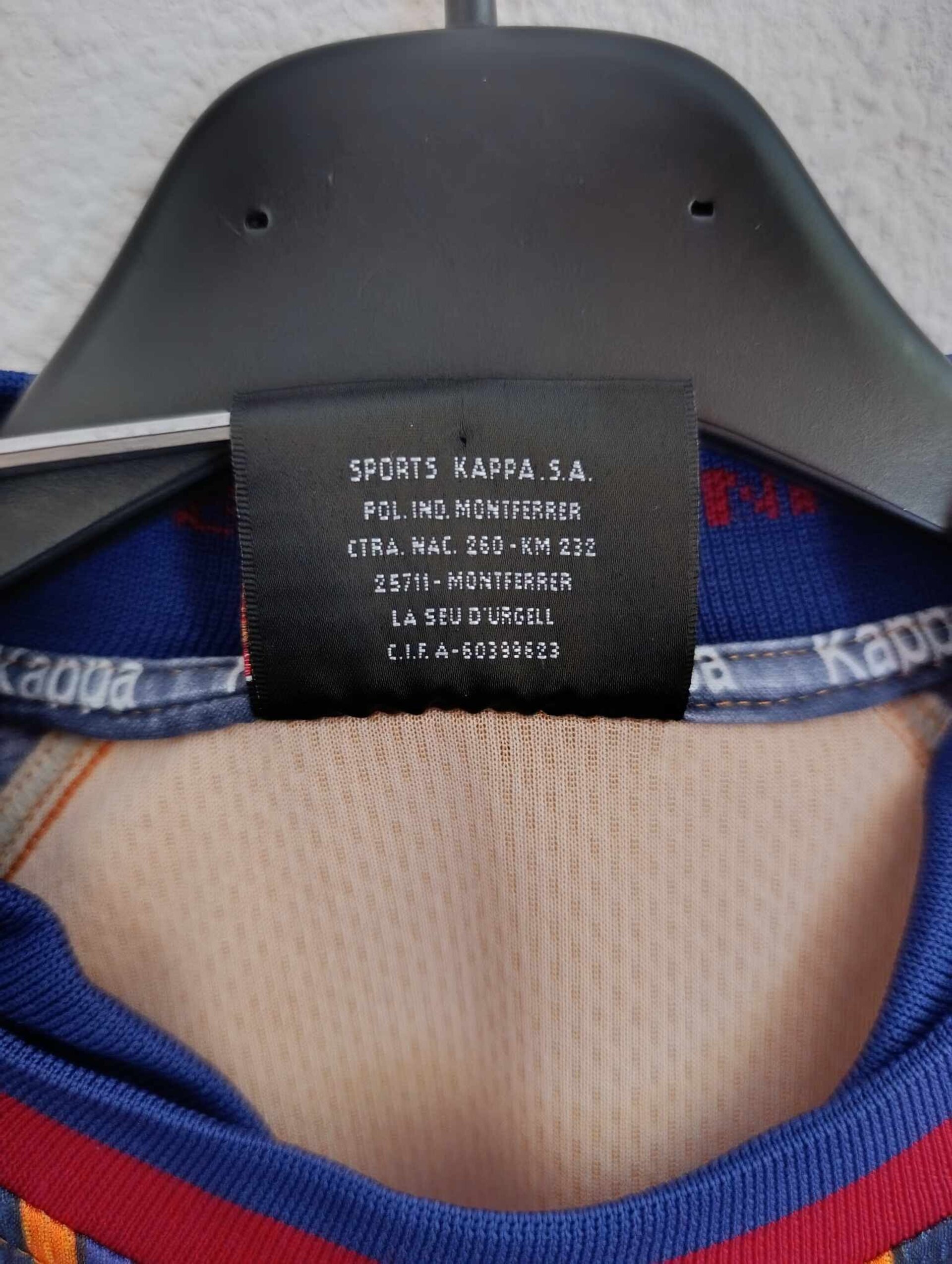 FC BARCELONA 1997-1998 away number 10 L - 3