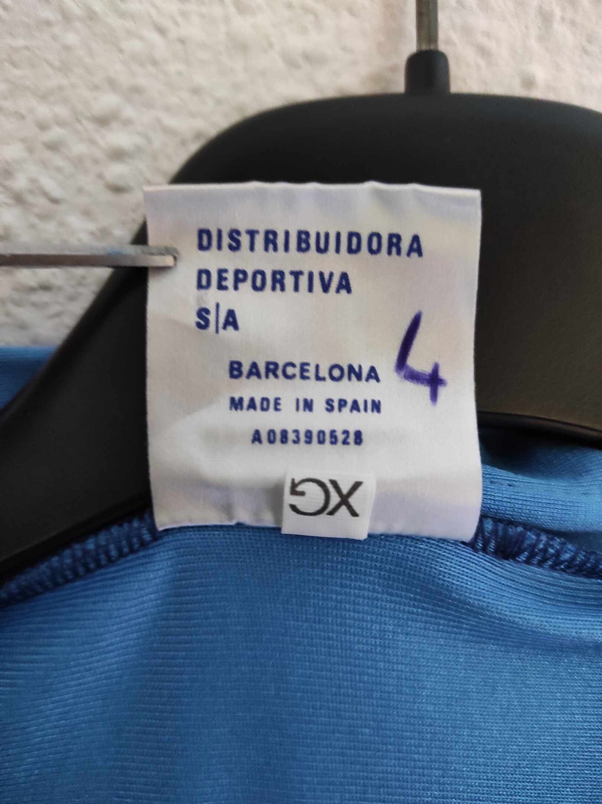 FC BARCELONA 1985-1986 away number 4 Size XG - 3