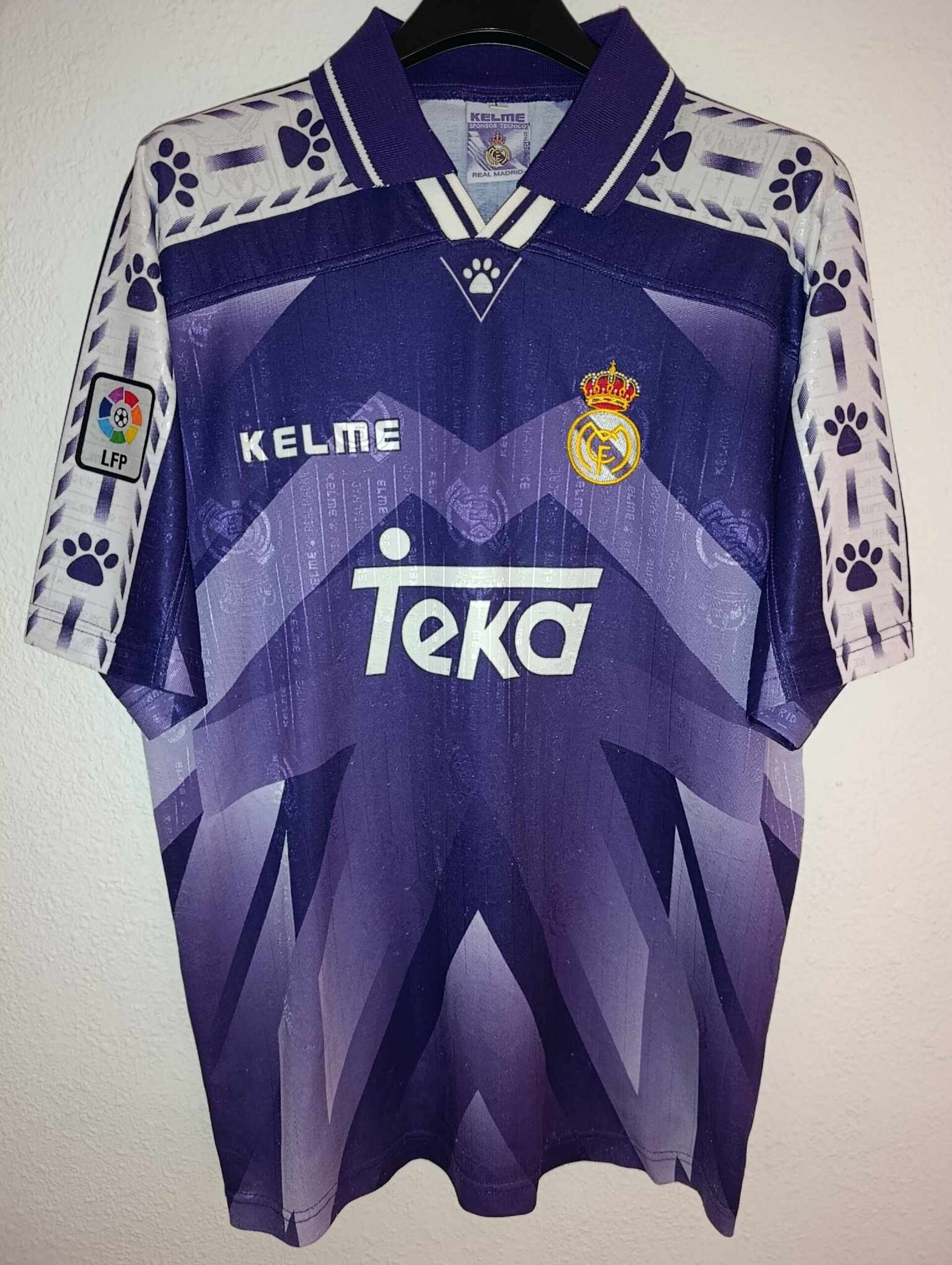 REAL MADRID 1996-1997 away Álvaro Benito 24 L - 2